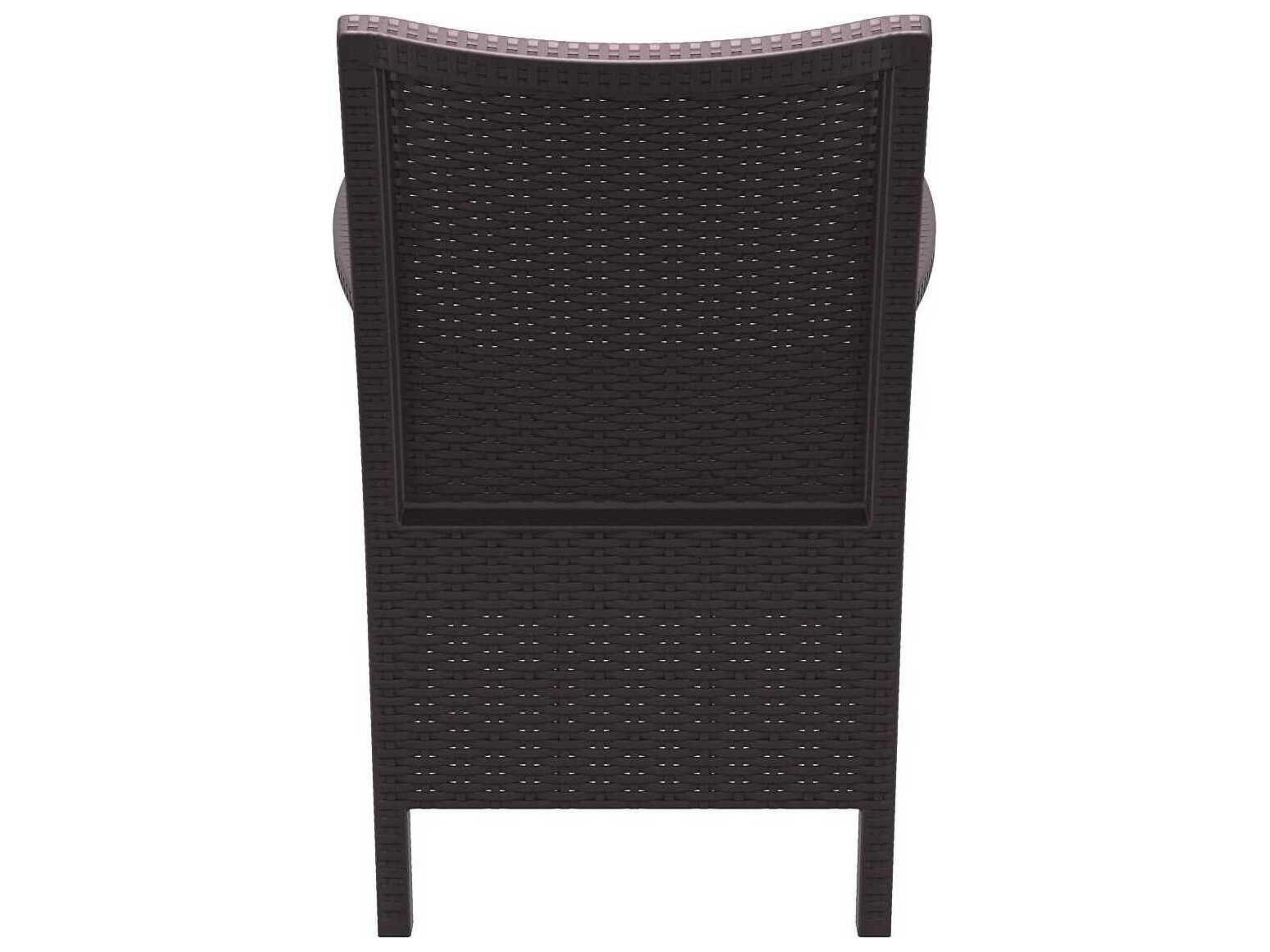 Compamia California Brown Resin Cushion Dining Chair