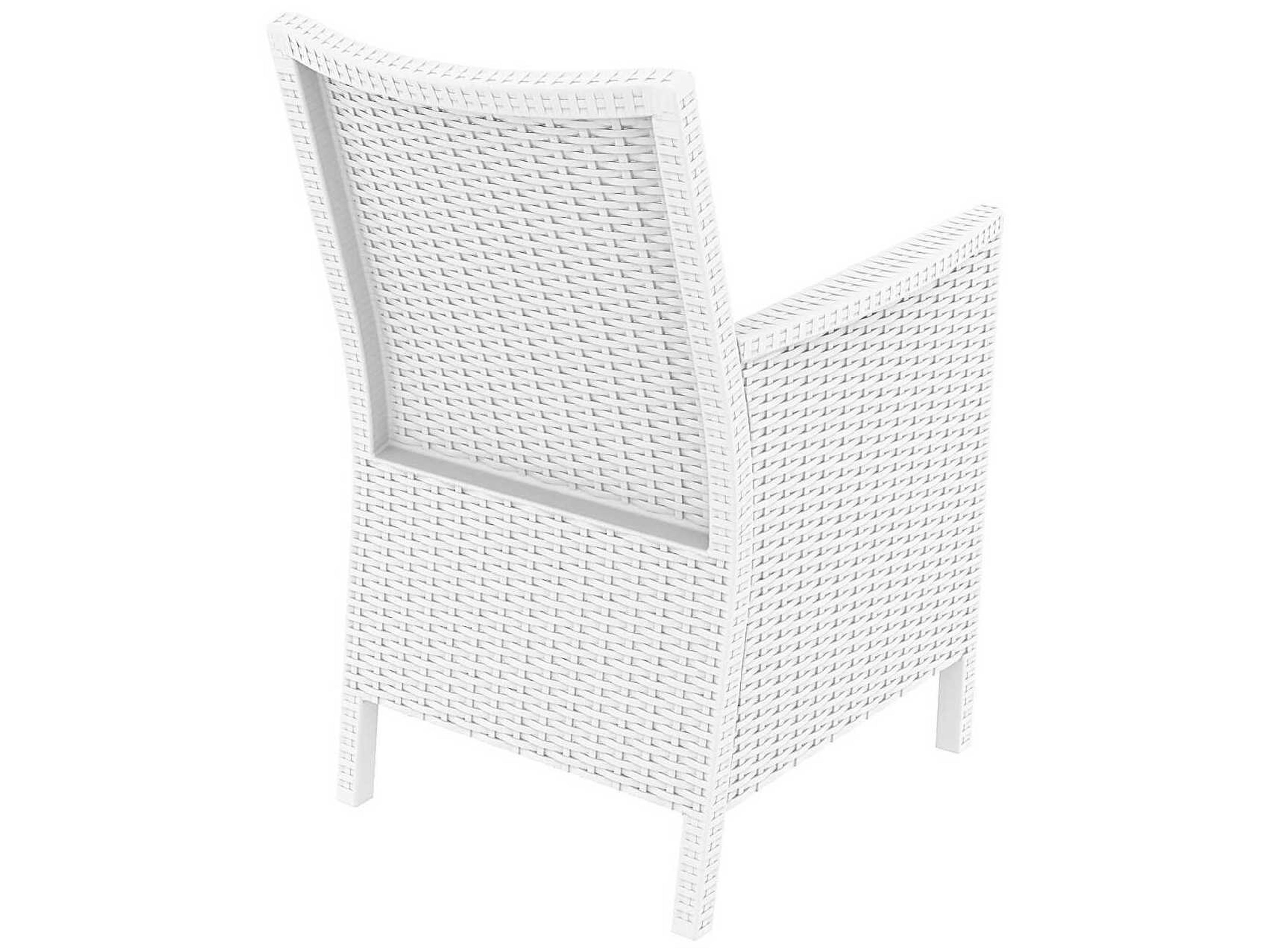 Compamia California White Resin Cushion Dining Chair