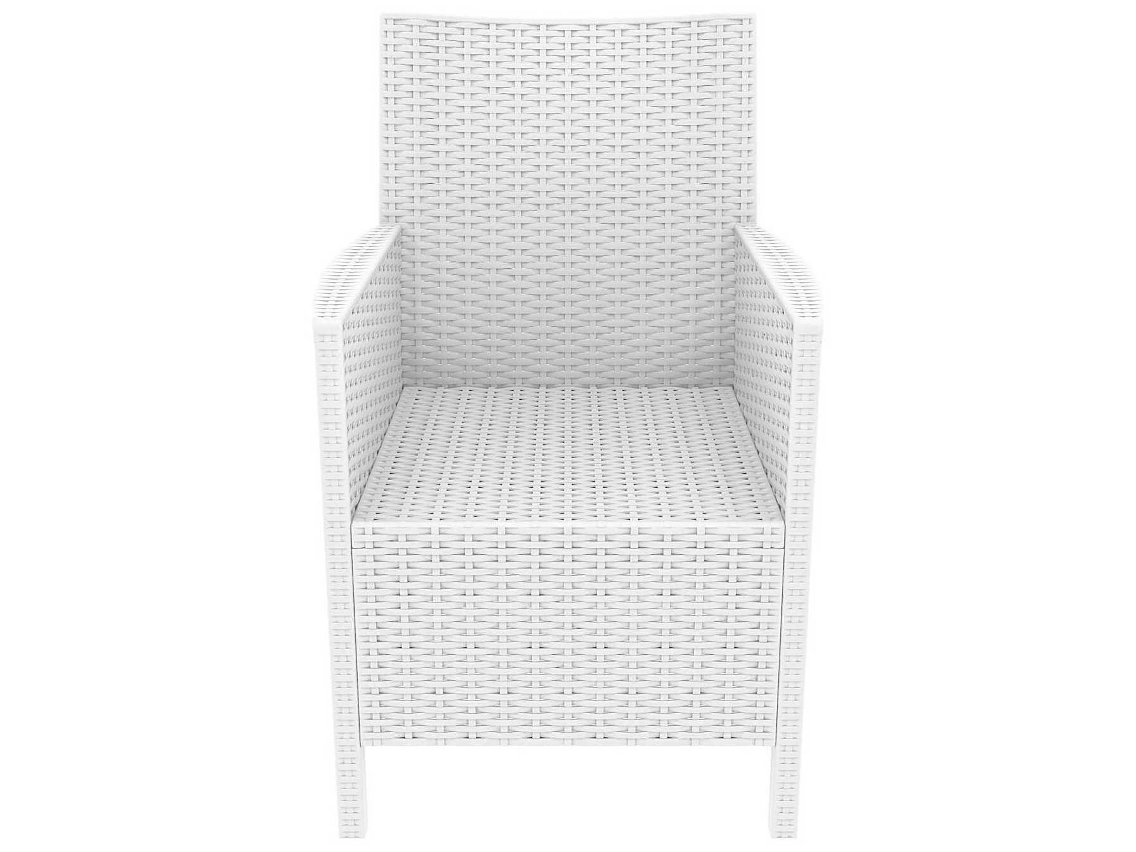 Compamia California White Resin Cushion Dining Chair