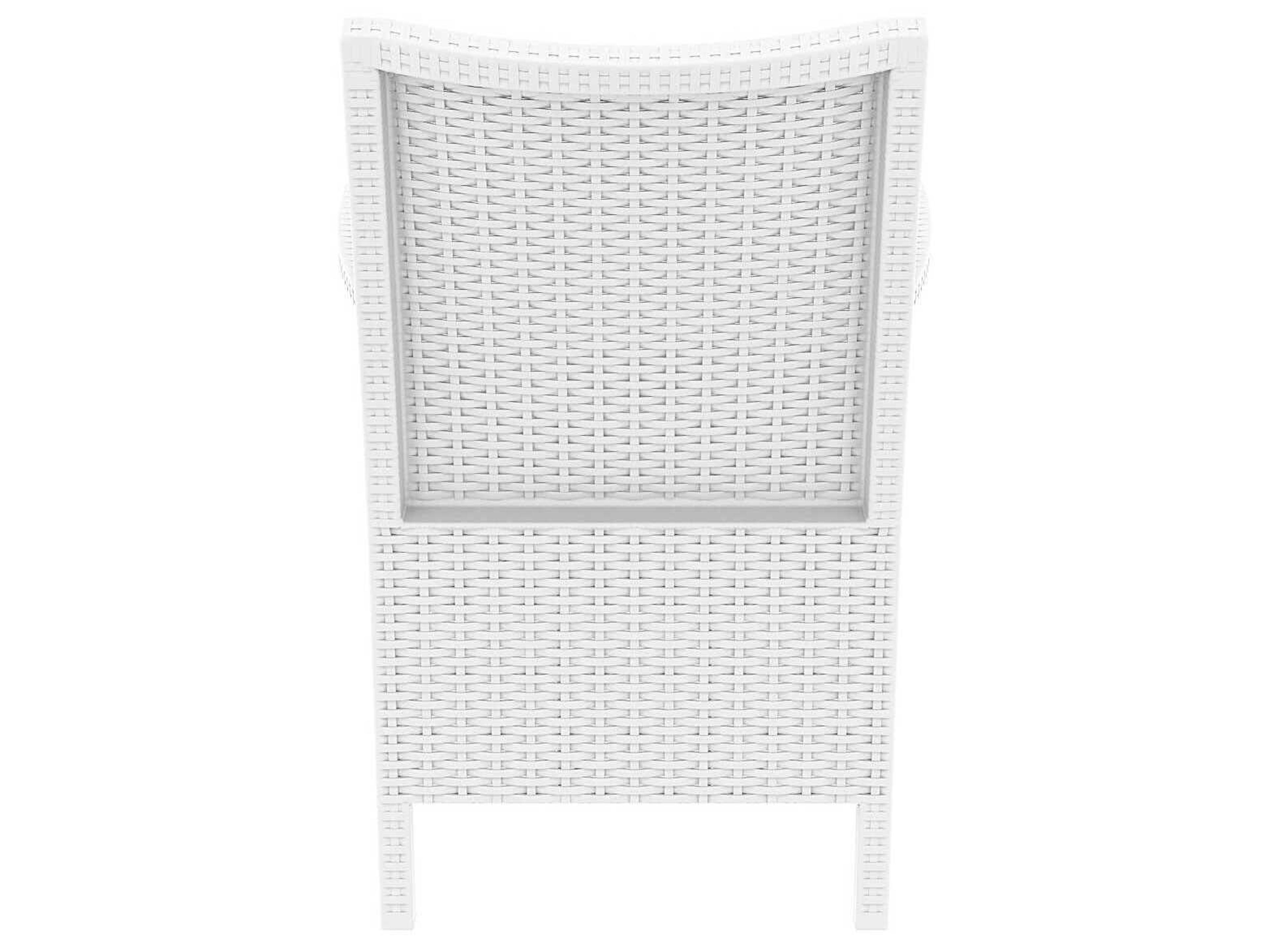 Compamia California White Resin Cushion Dining Chair