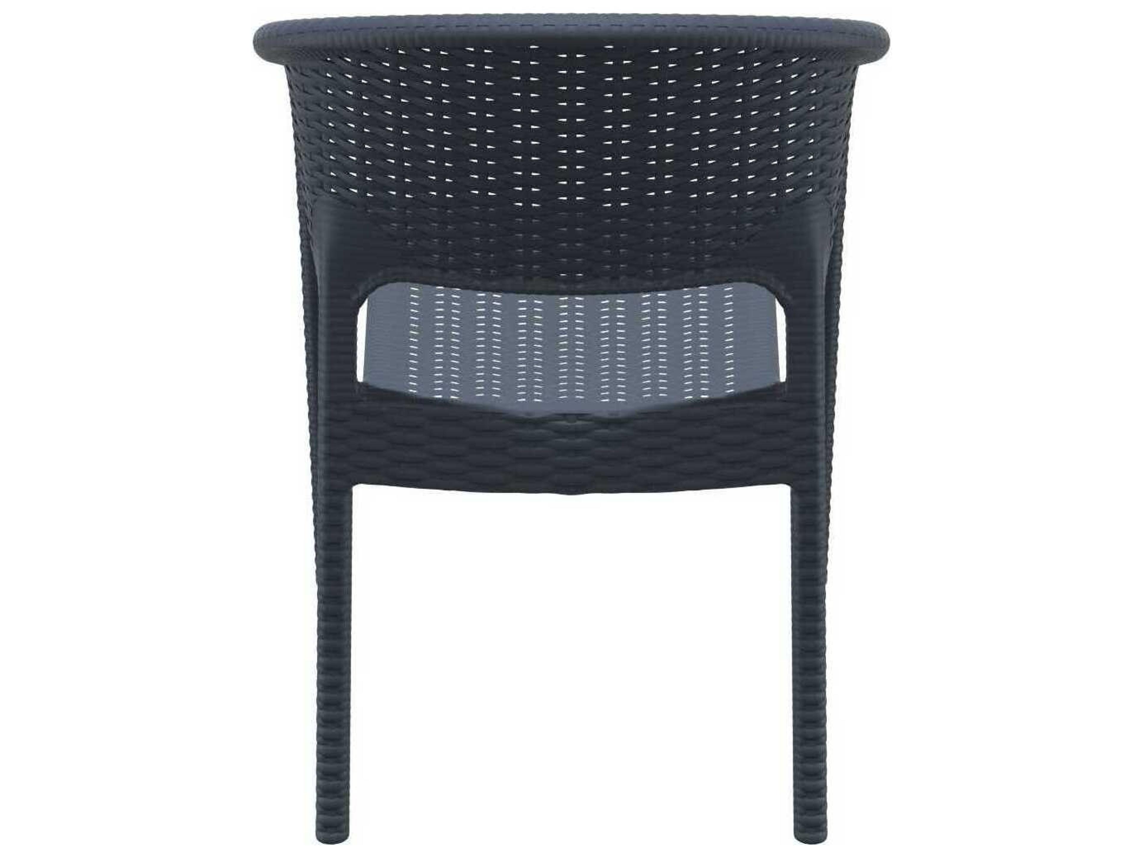 Compamia Panama Dark Gray Resin Dining Chair