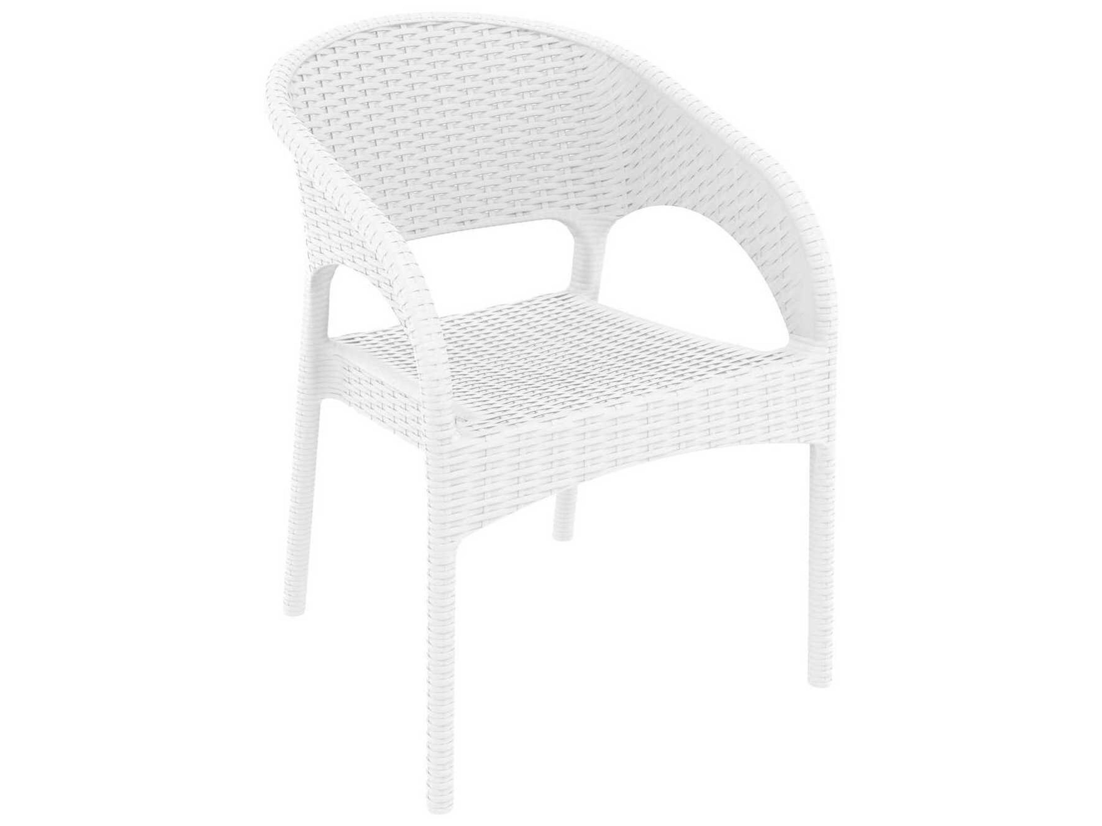 Panama White Resin Dining Chair
