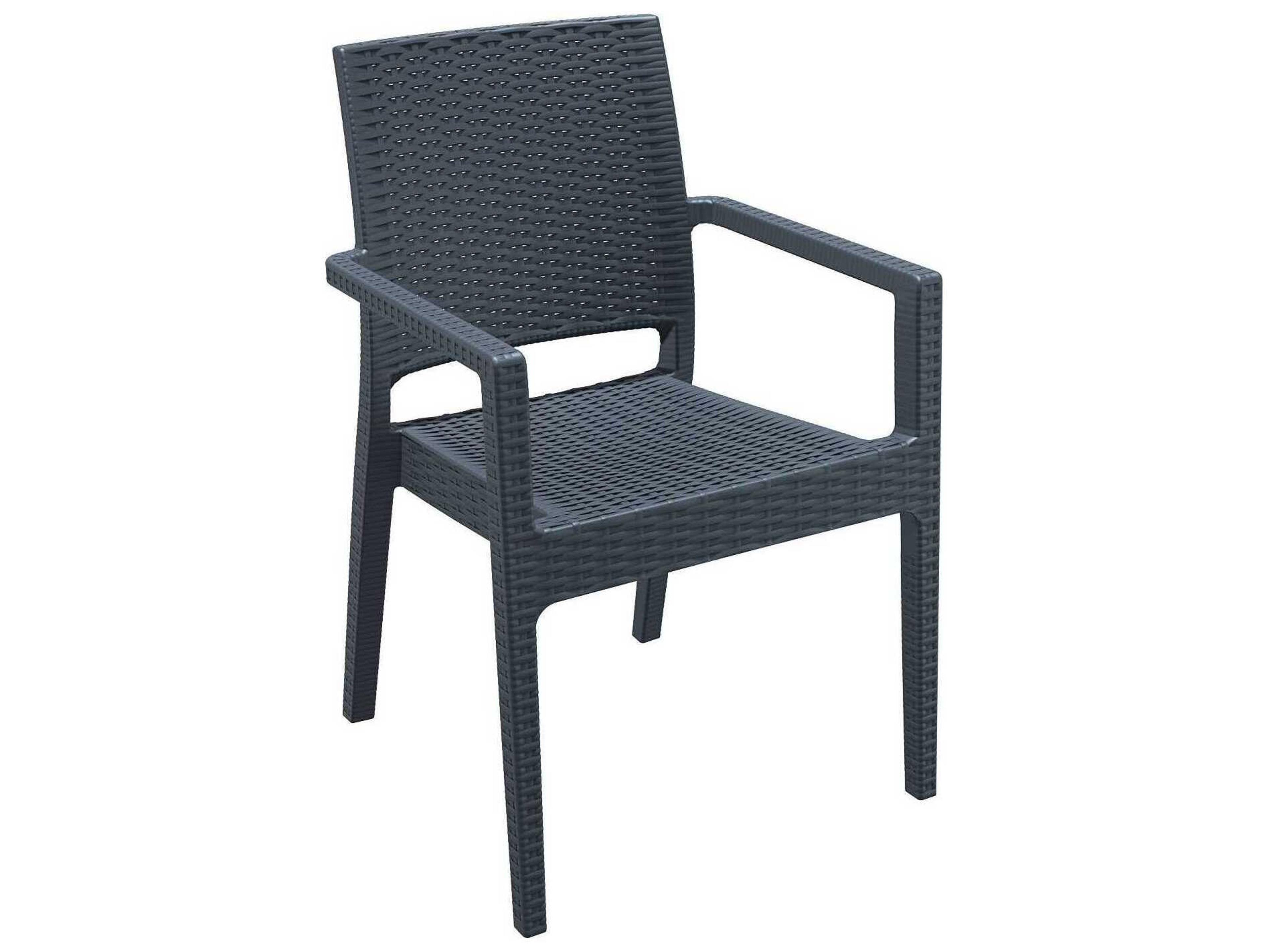 Compamia Ibiza Dark Gray Resin Dining Set