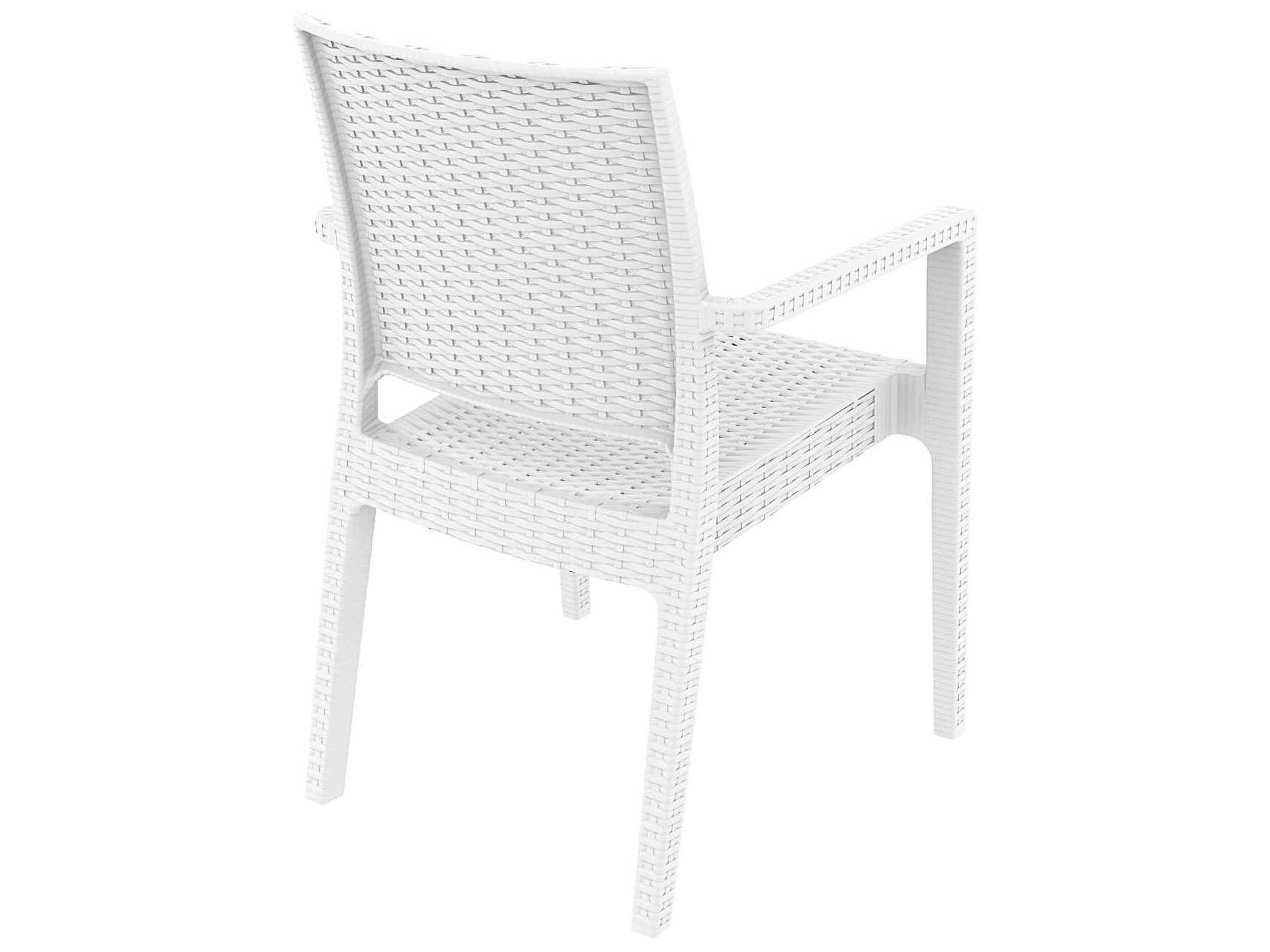 Compamia Ibiza White Resin Dining Chair