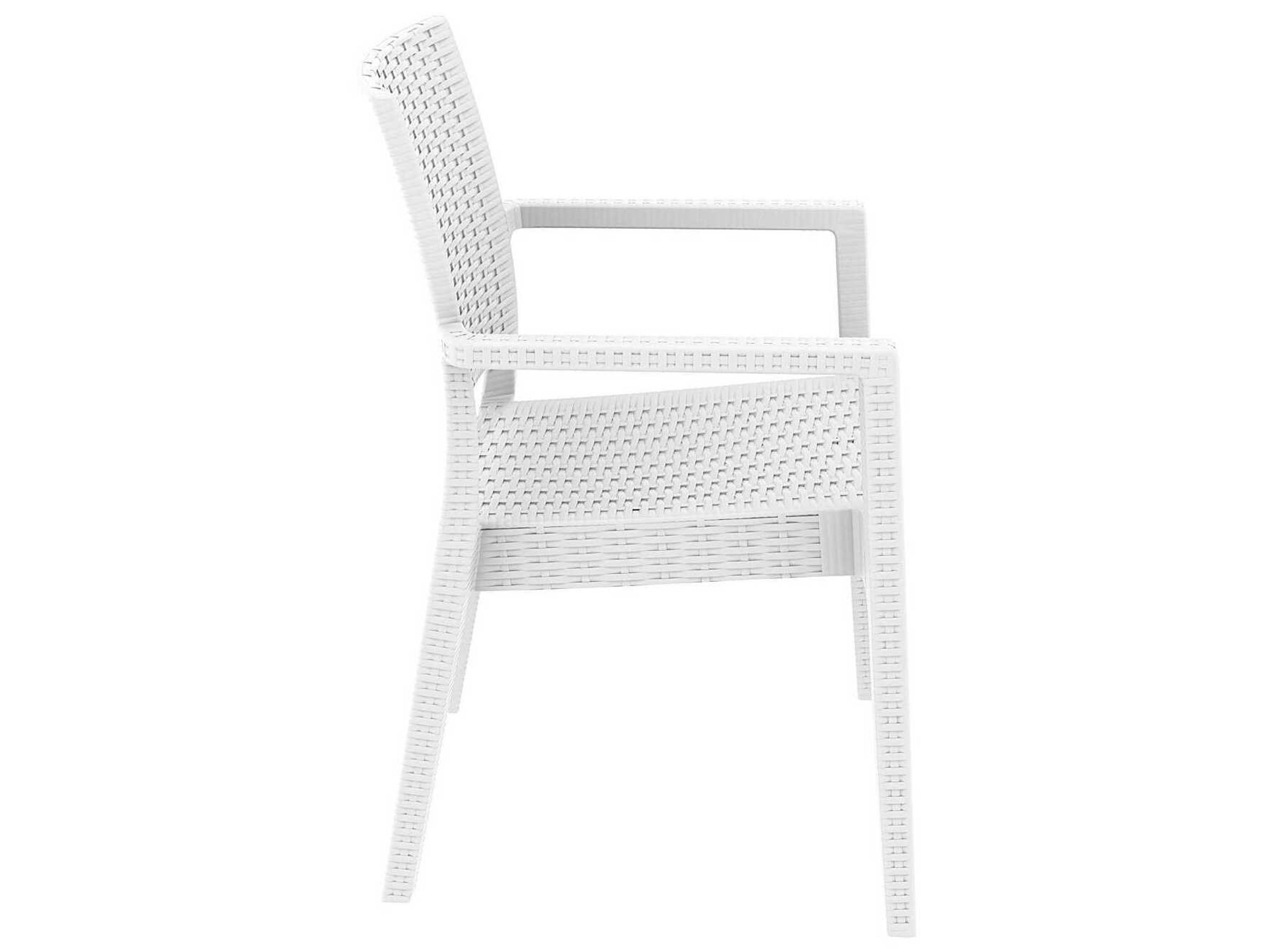 Compamia Ibiza White Resin Dining Chair