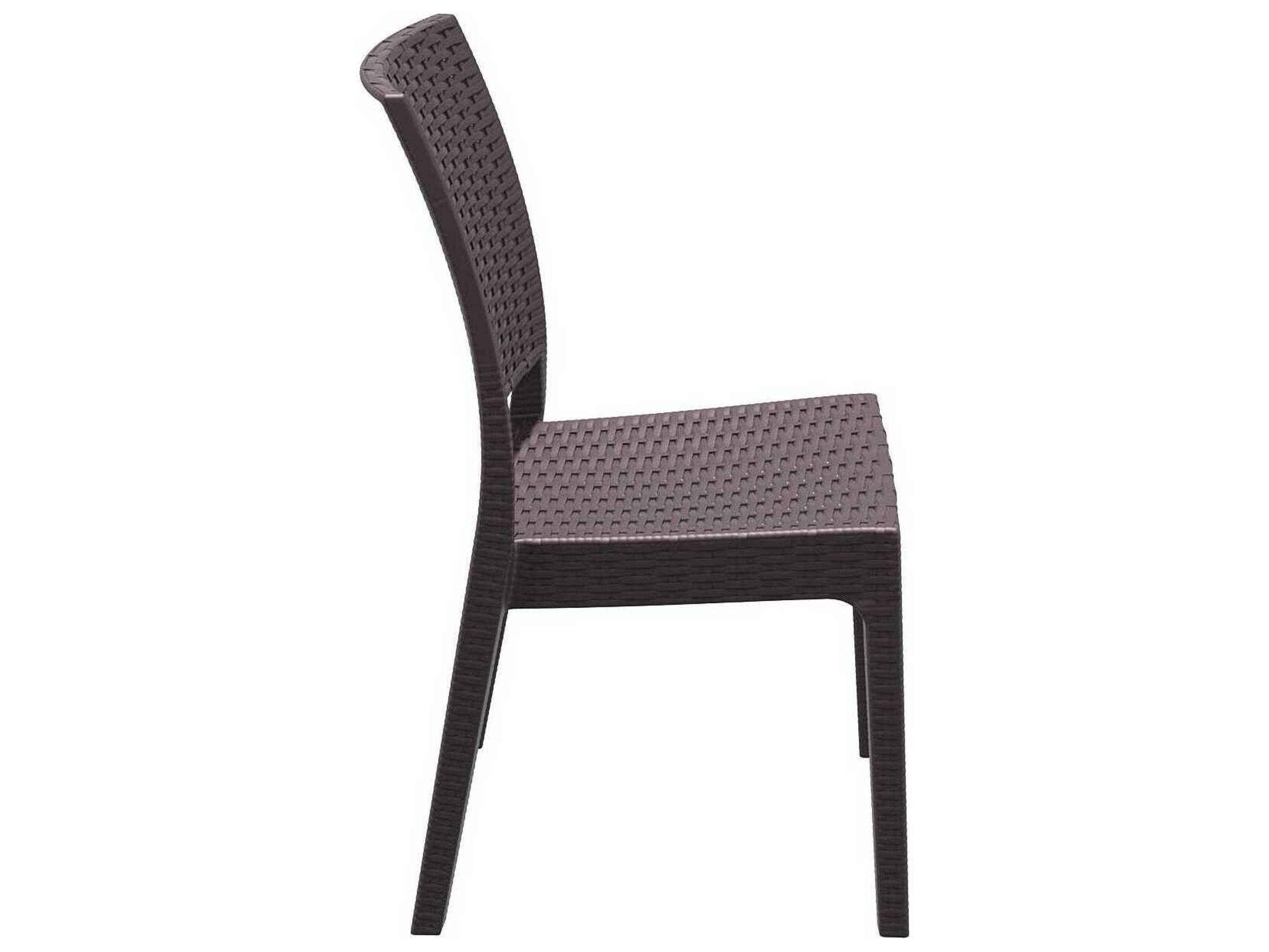 Compamia Florida Brown Resin Dining Chair