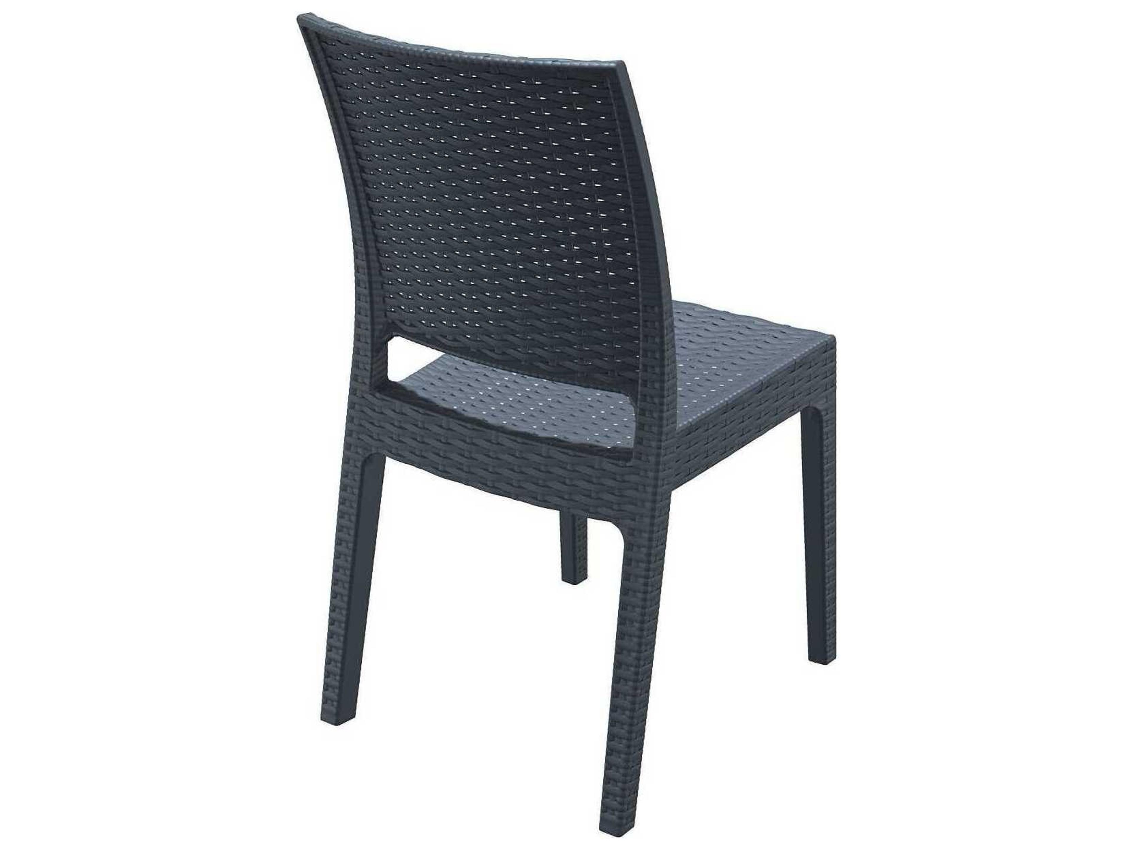 Compamia Florida Dark Gray Resin Dining Chair