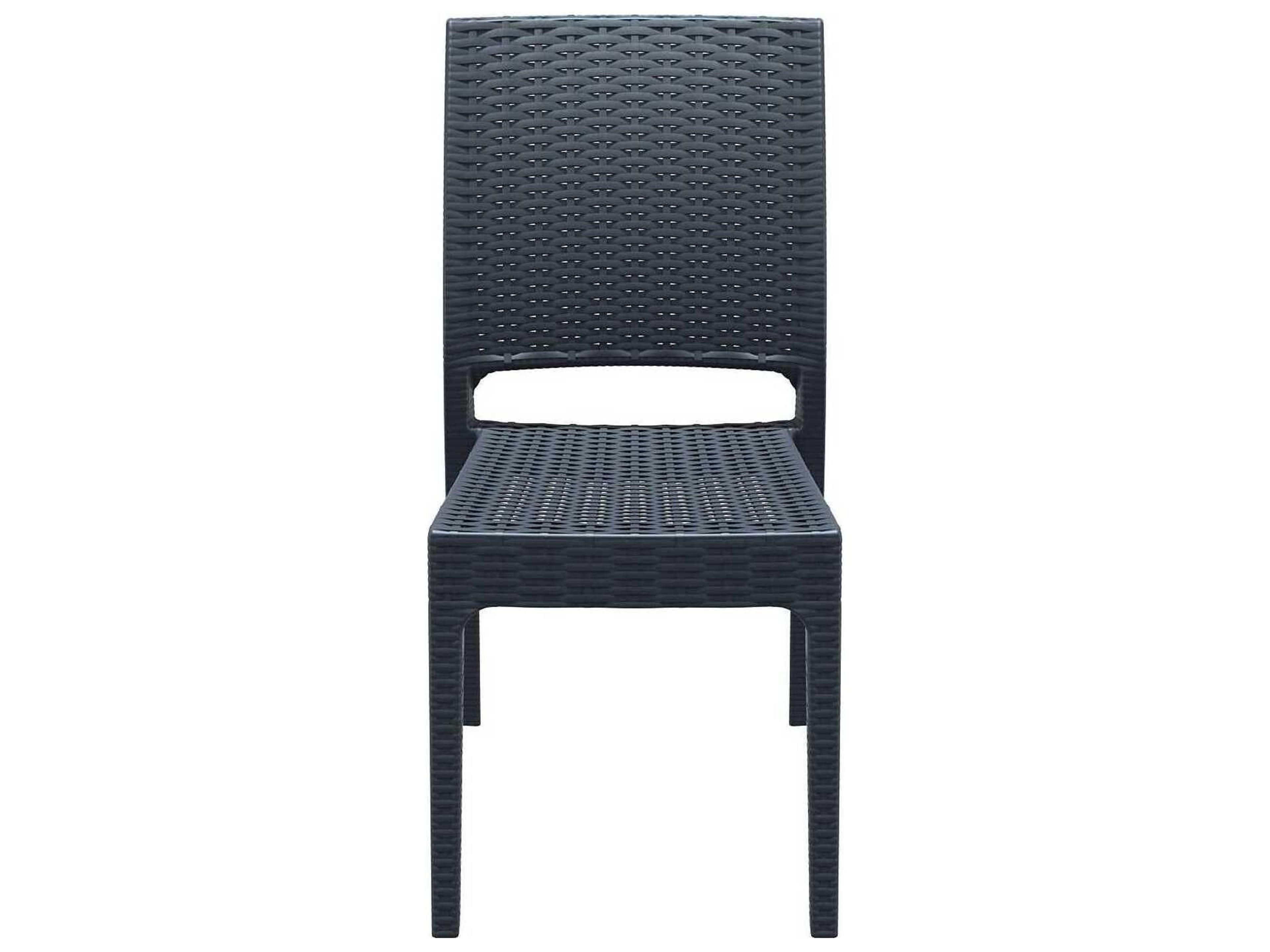 Compamia Florida Dark Gray Resin Dining Chair