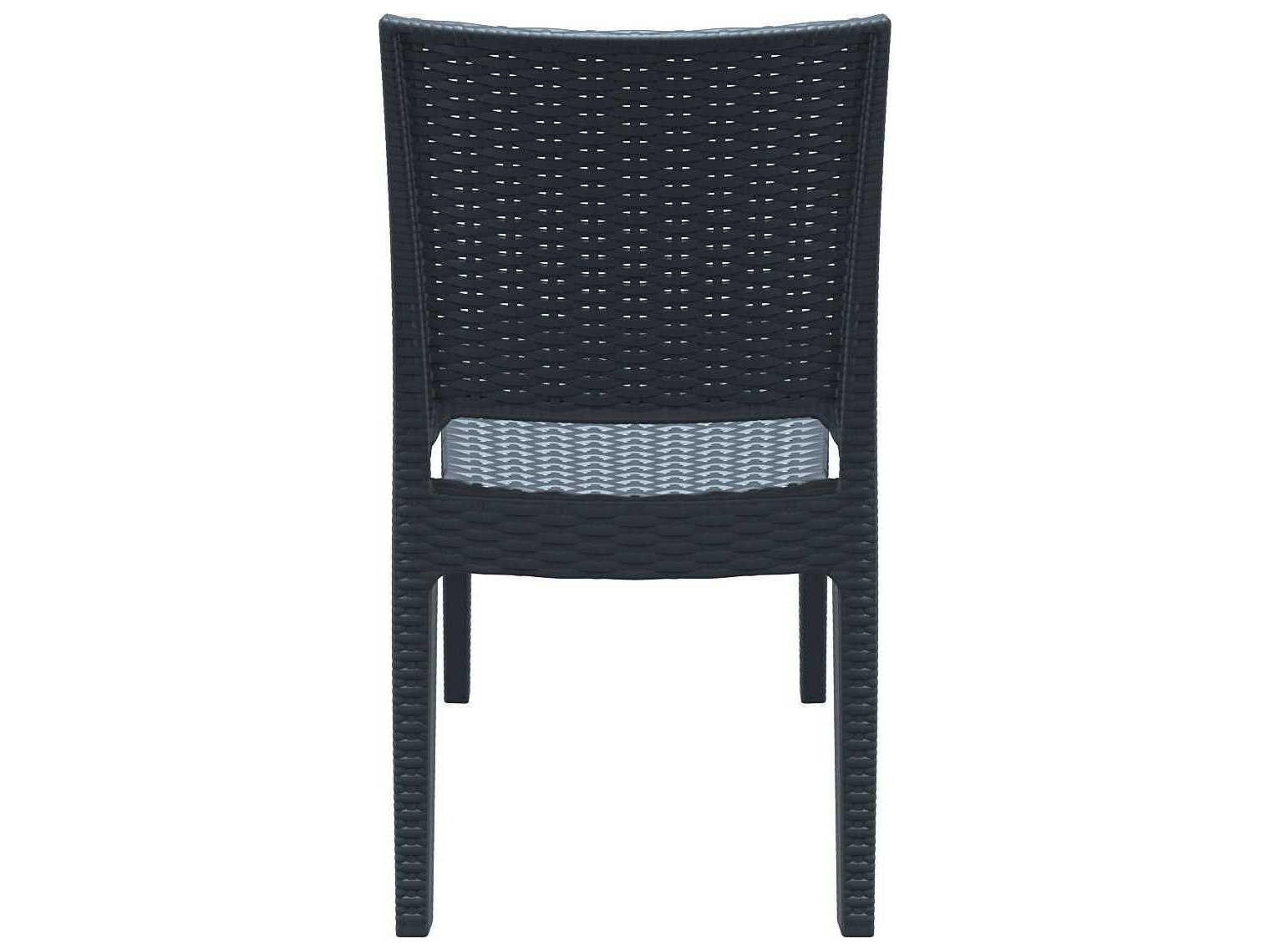 Compamia Florida Dark Gray Resin Dining Chair
