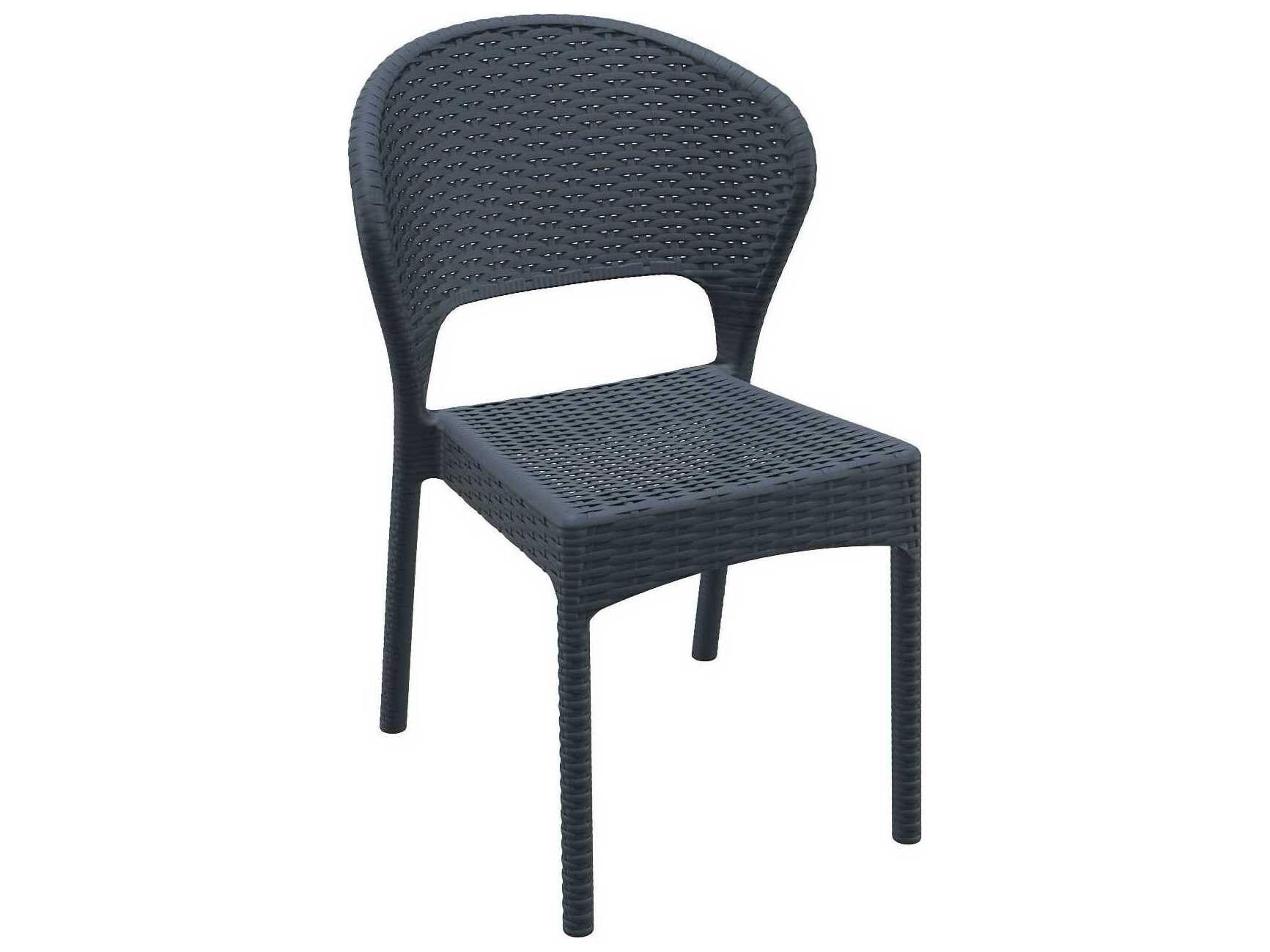 Daytona Dark Gray Resin Dining Chair