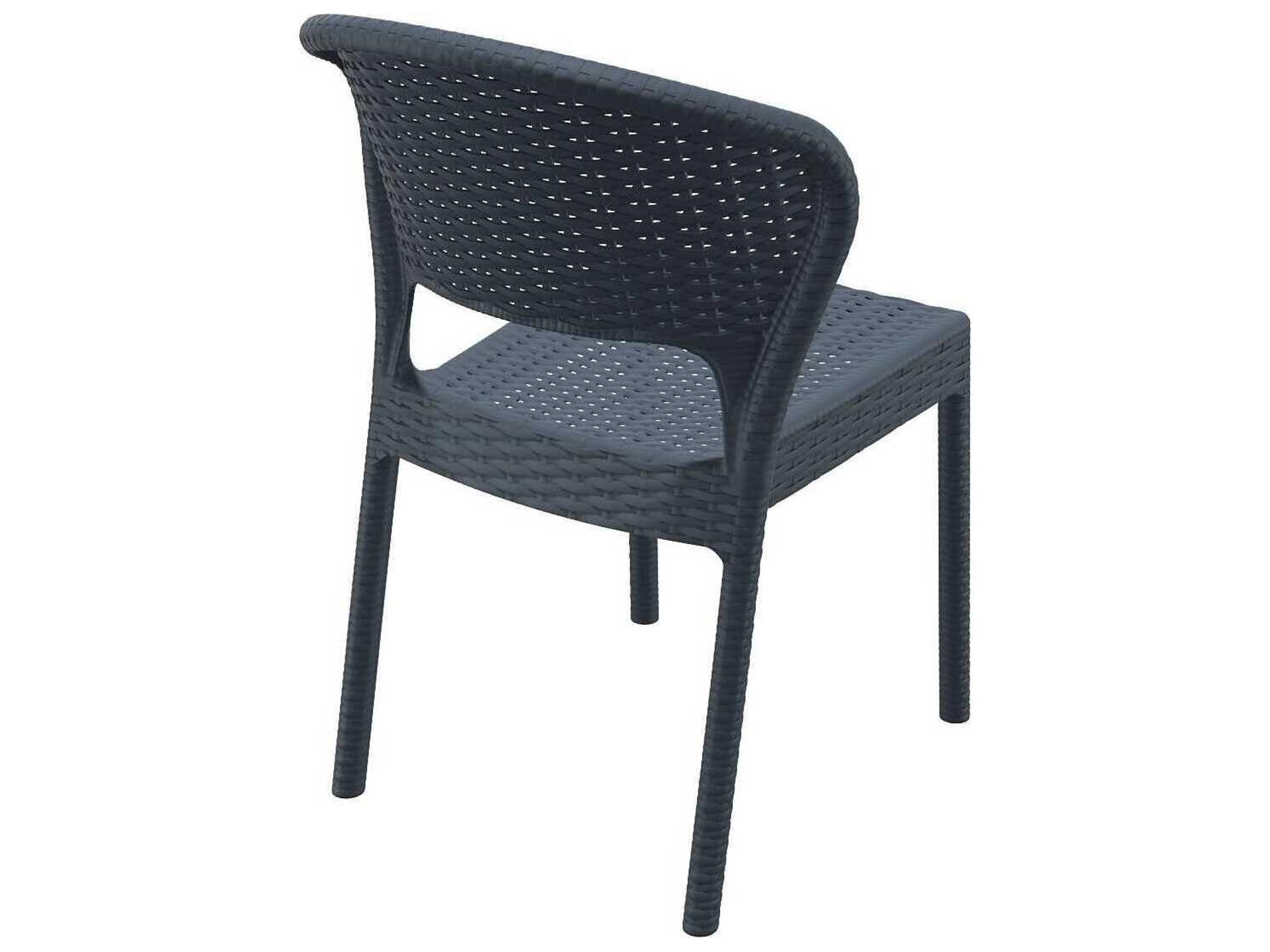 Compamia Daytona Dark Gray Resin Dining Chair