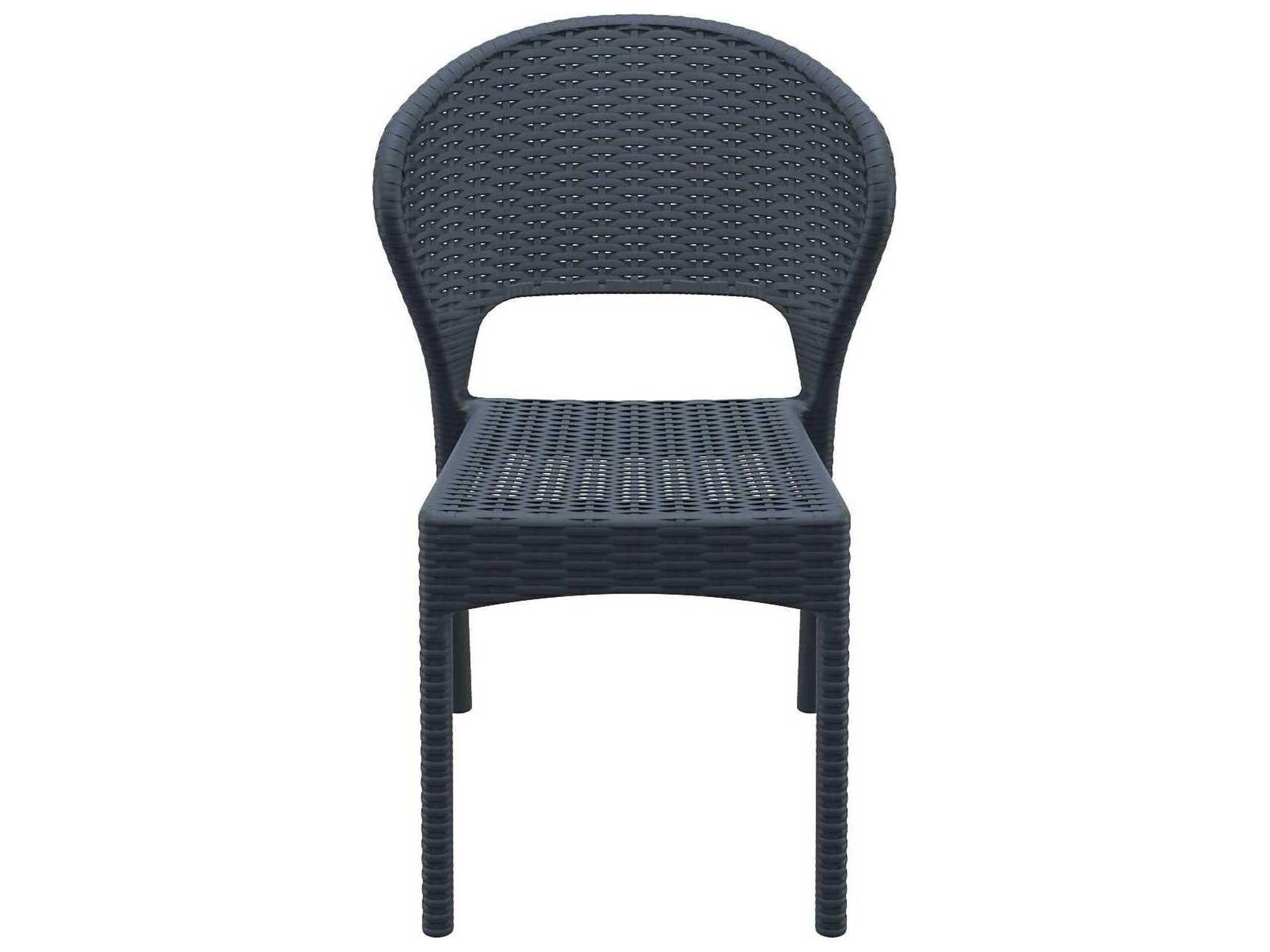Compamia Daytona Dark Gray Resin Dining Chair