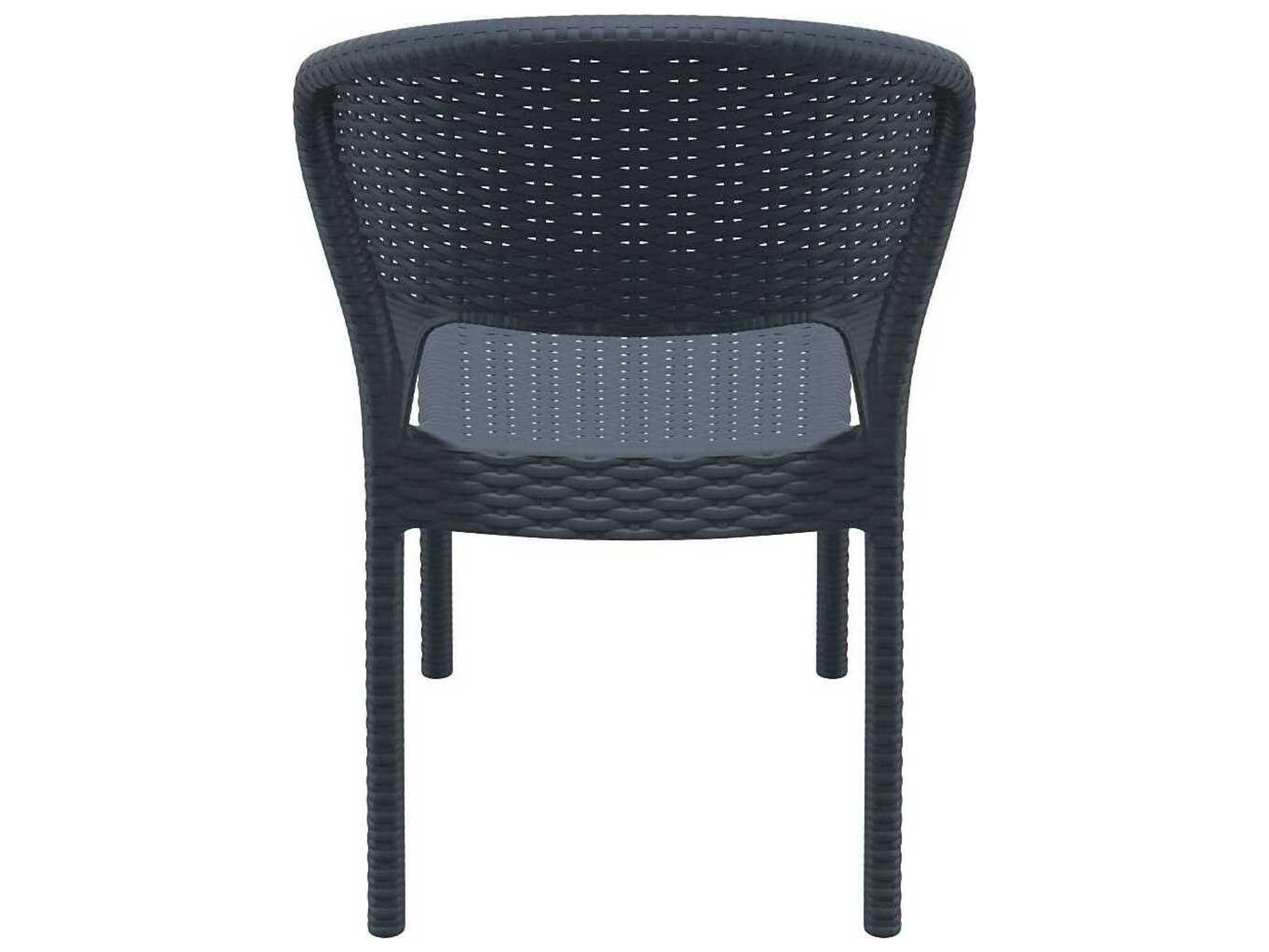 Compamia Daytona Dark Gray Resin Dining Chair