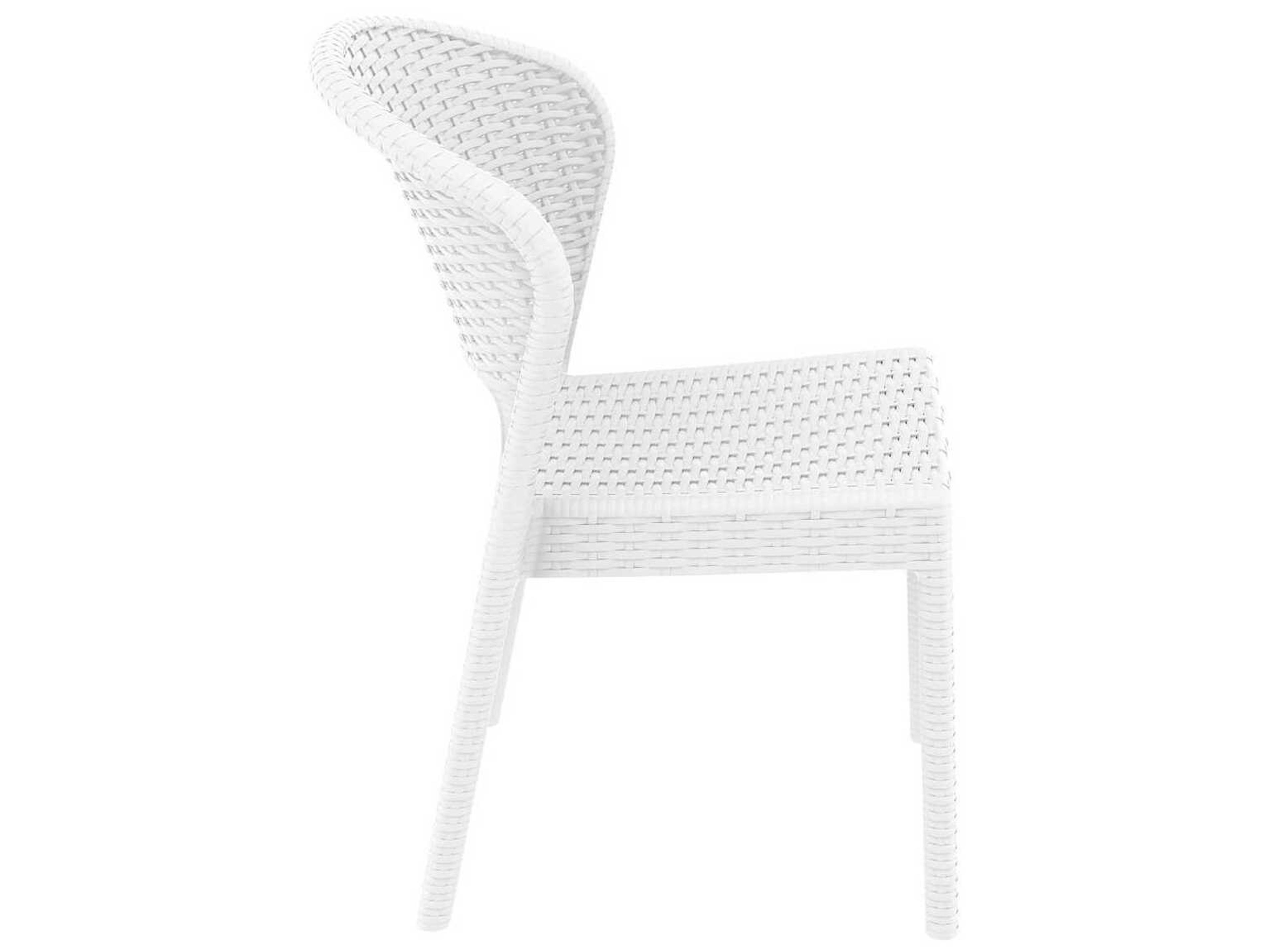 Compamia Daytona White Resin Dining Chair