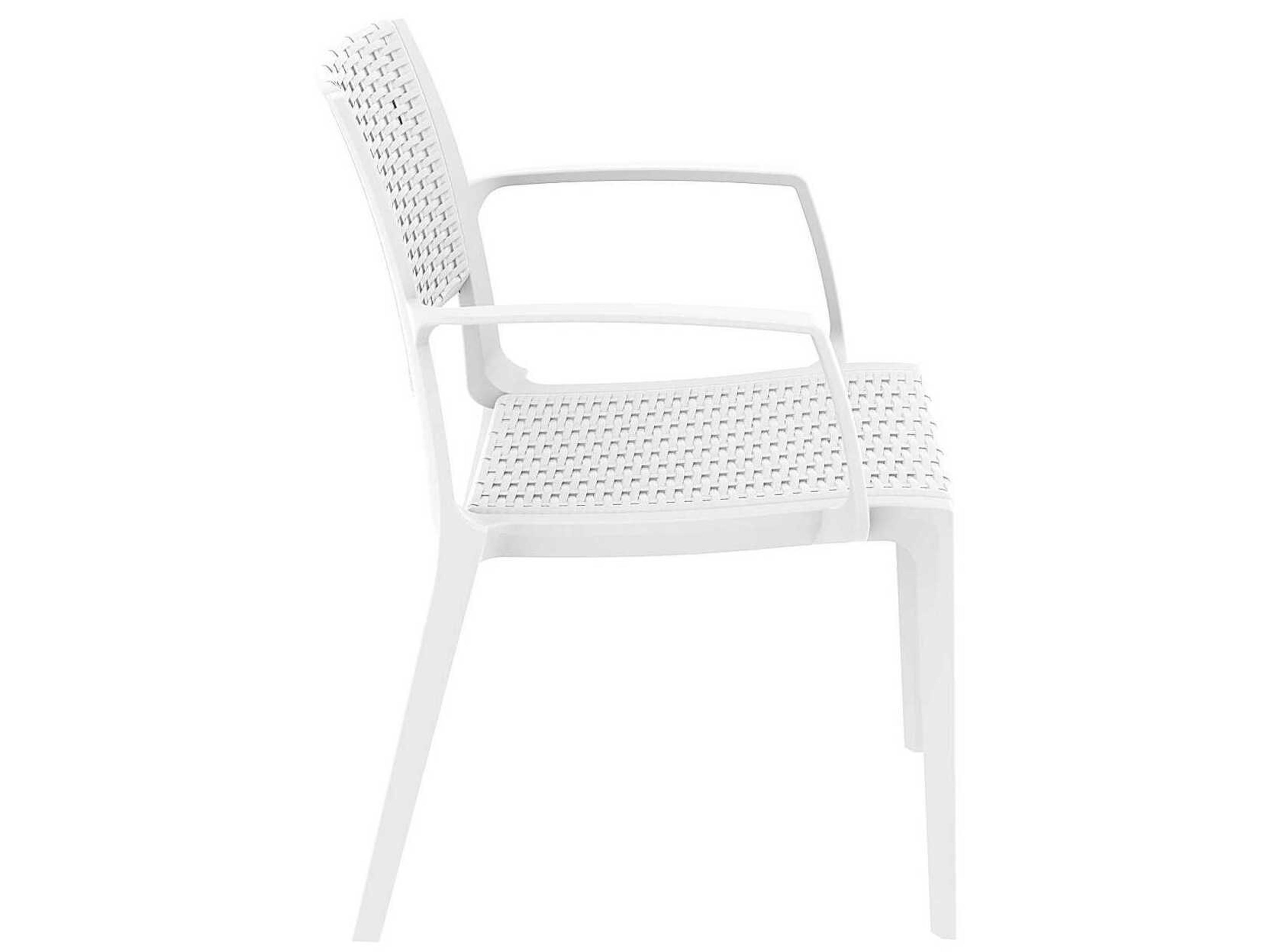 Compamia Capri White Resin Dining Chair