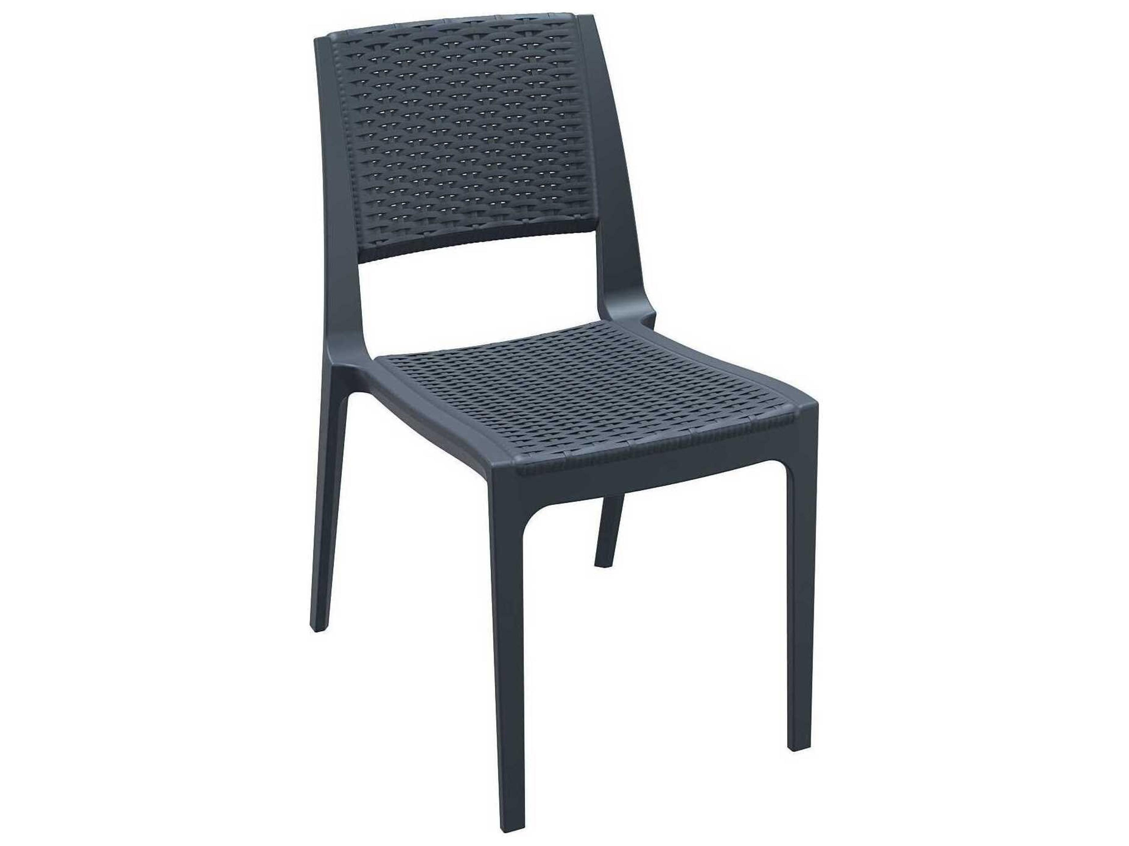 Verona Dark Gray Resin Dining Chair