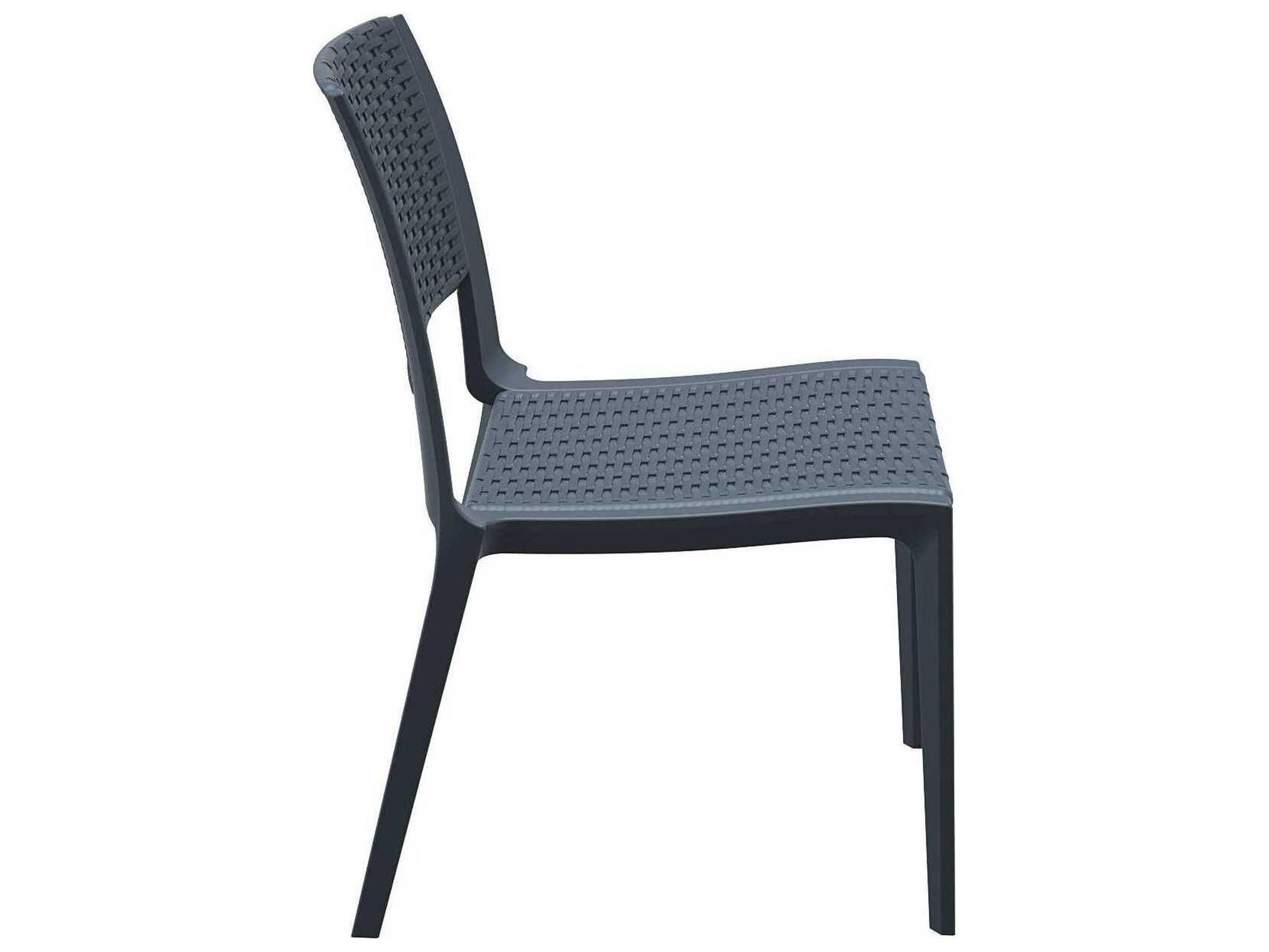 Compamia Verona Dark Gray Resin Dining Chair