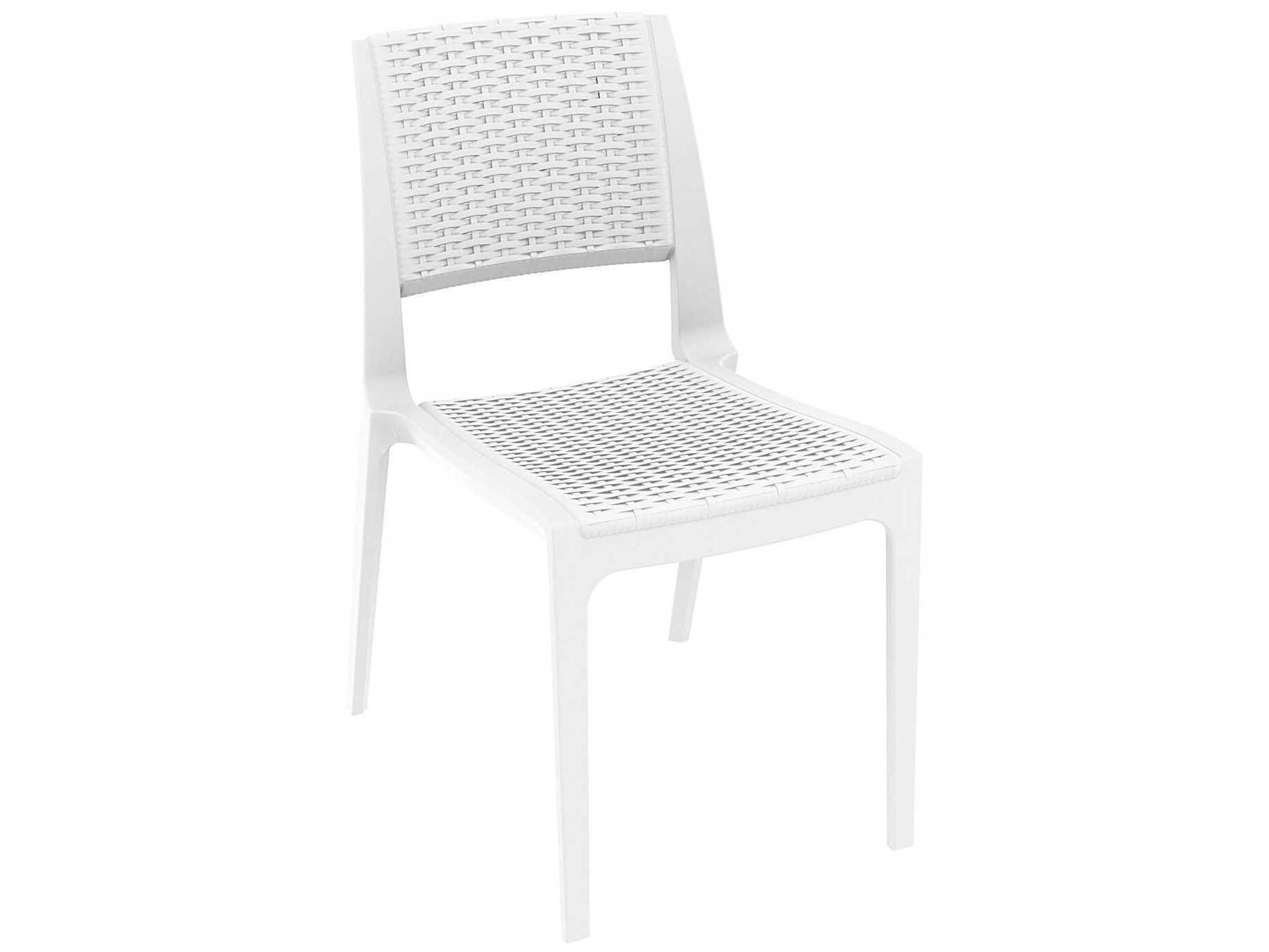 Verona White Resin Dining Chair