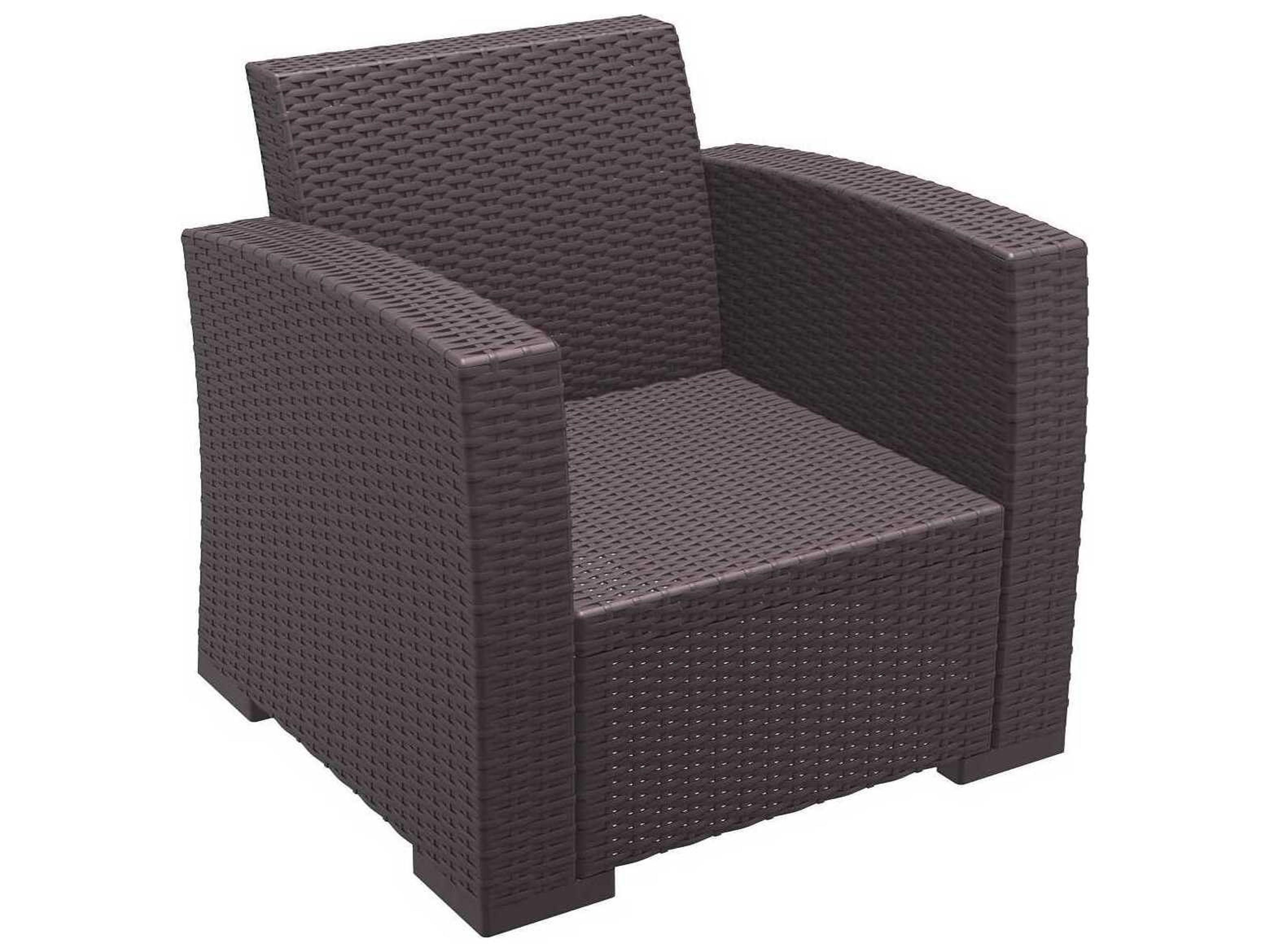 Compamia Monaco Brown Resin Cushion Lounge Chair