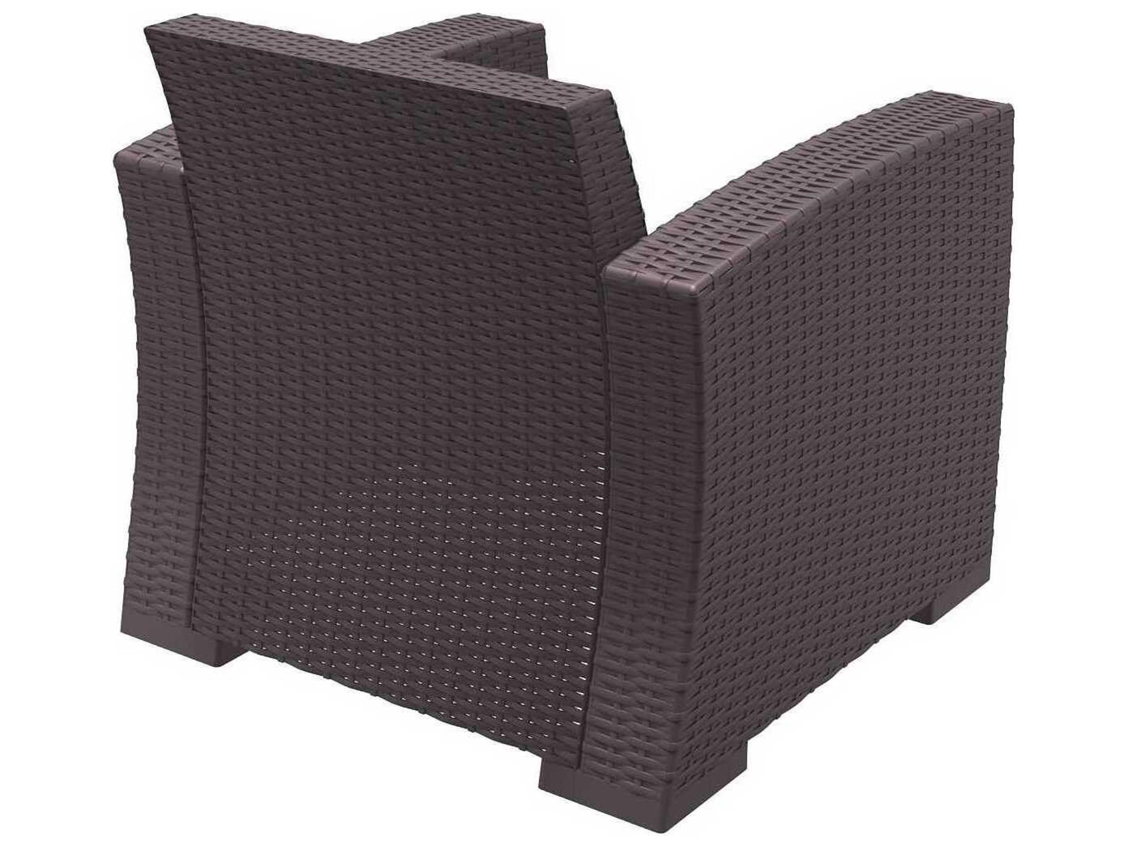 Compamia Monaco Brown Resin Cushion Lounge Chair