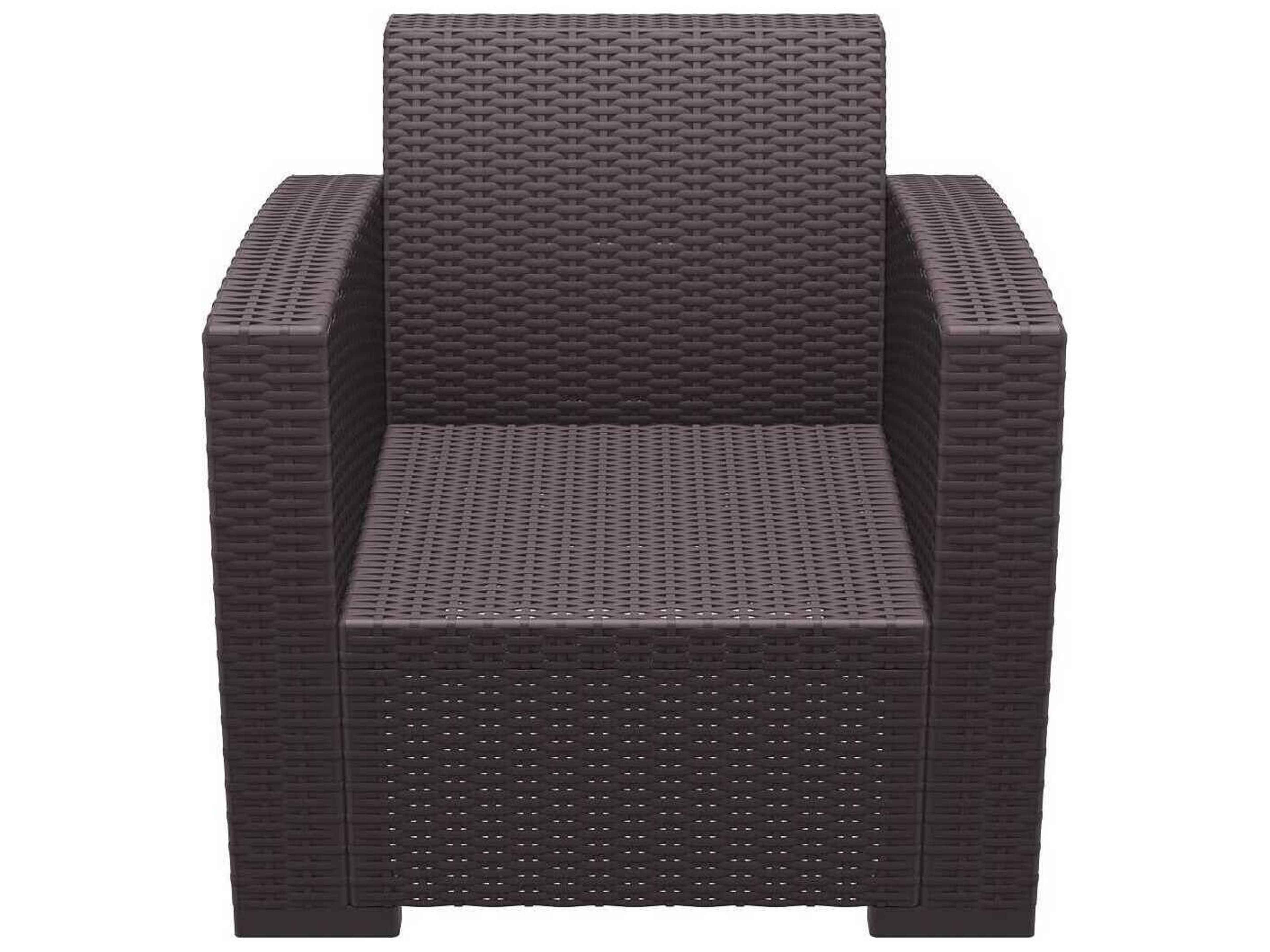 Compamia Monaco Brown Resin Cushion Lounge Chair