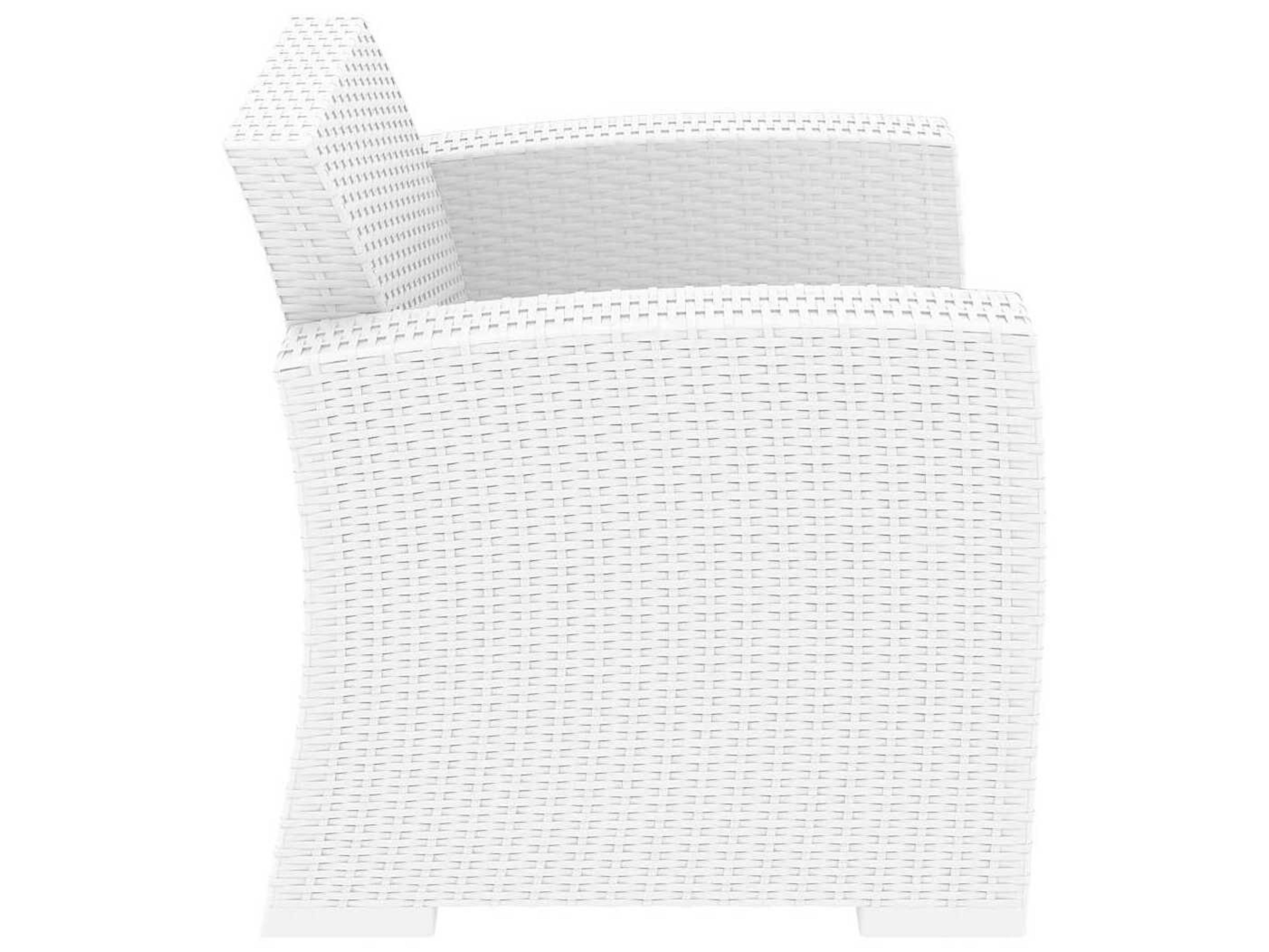 Compamia Monaco White Resin Cushion Lounge Chair