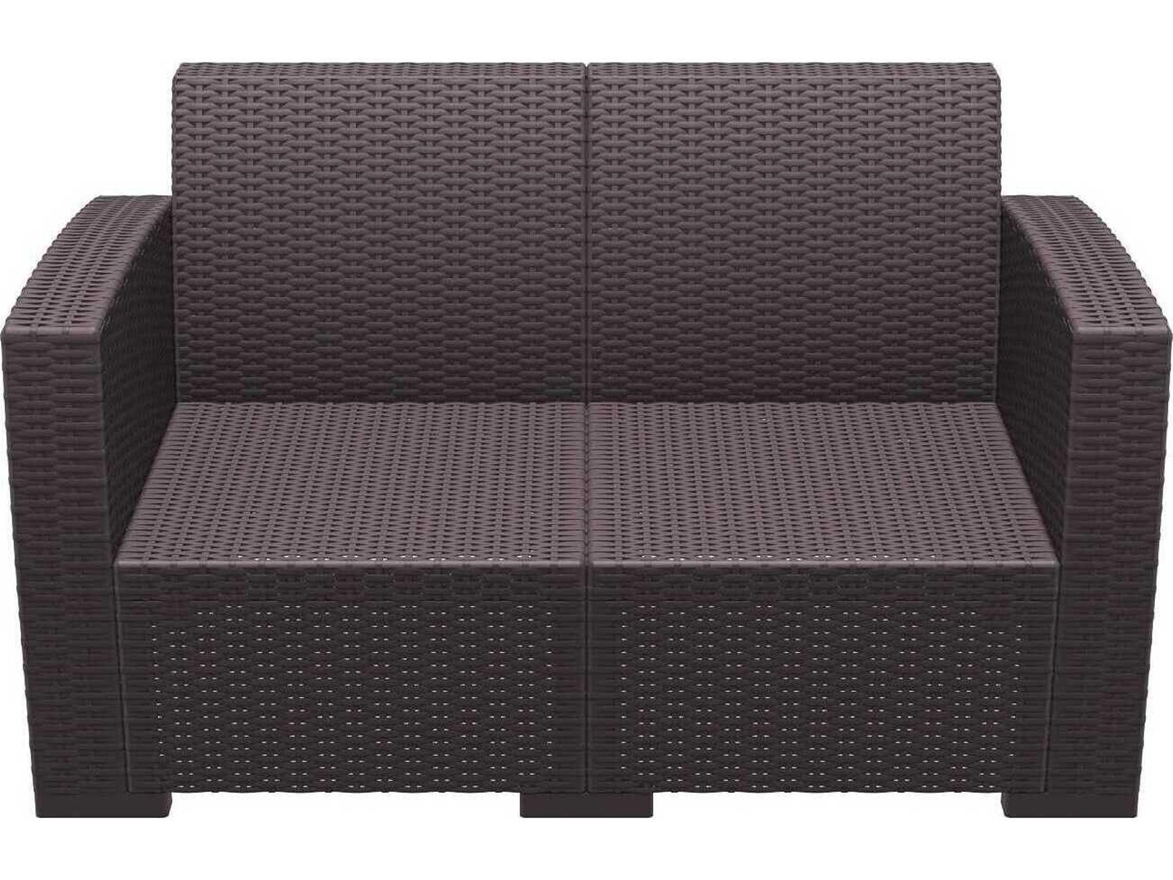 Compamia Monaco Brown Resin Cushion Loveseat