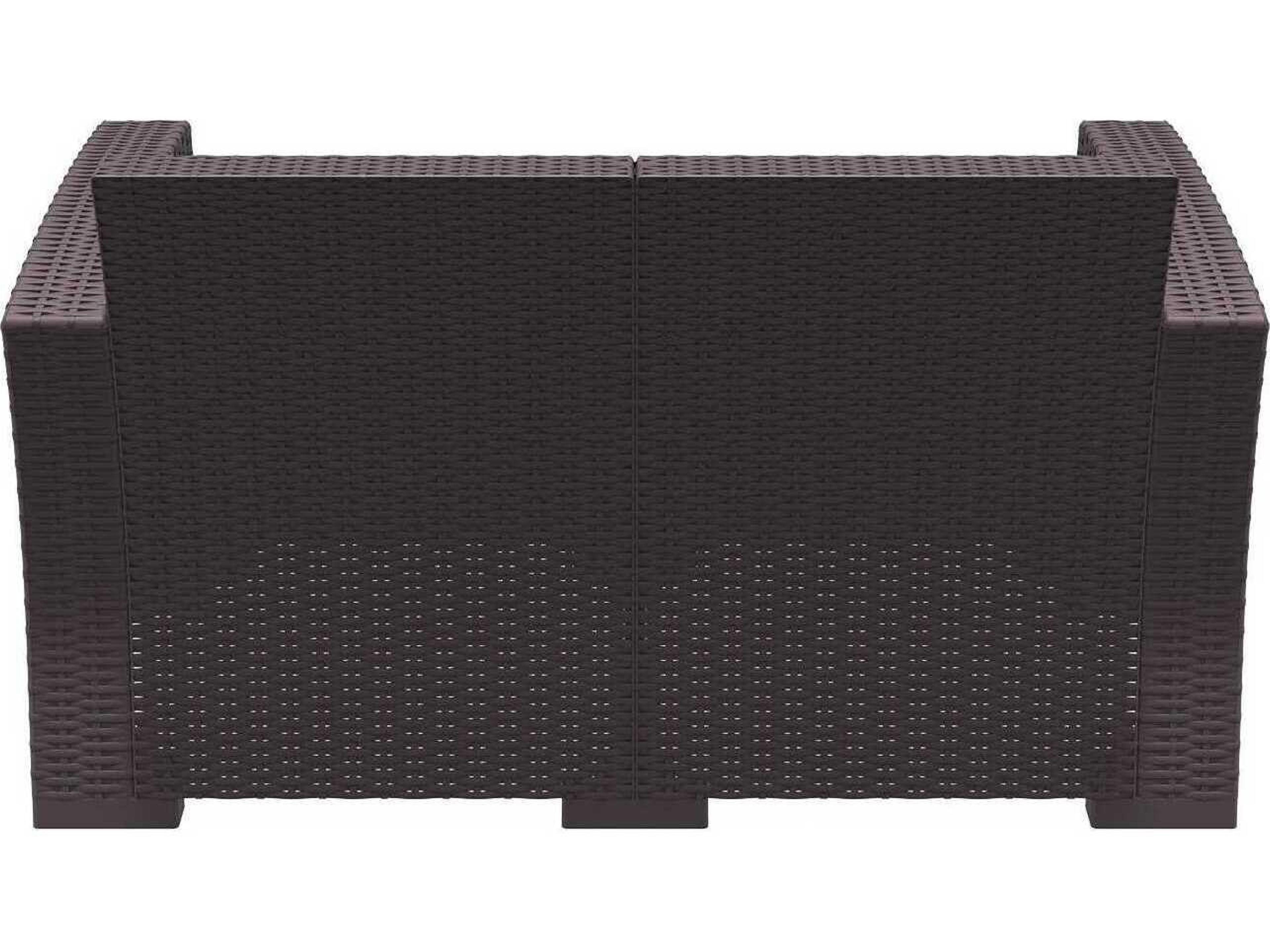 Compamia Monaco Brown Resin Cushion Loveseat