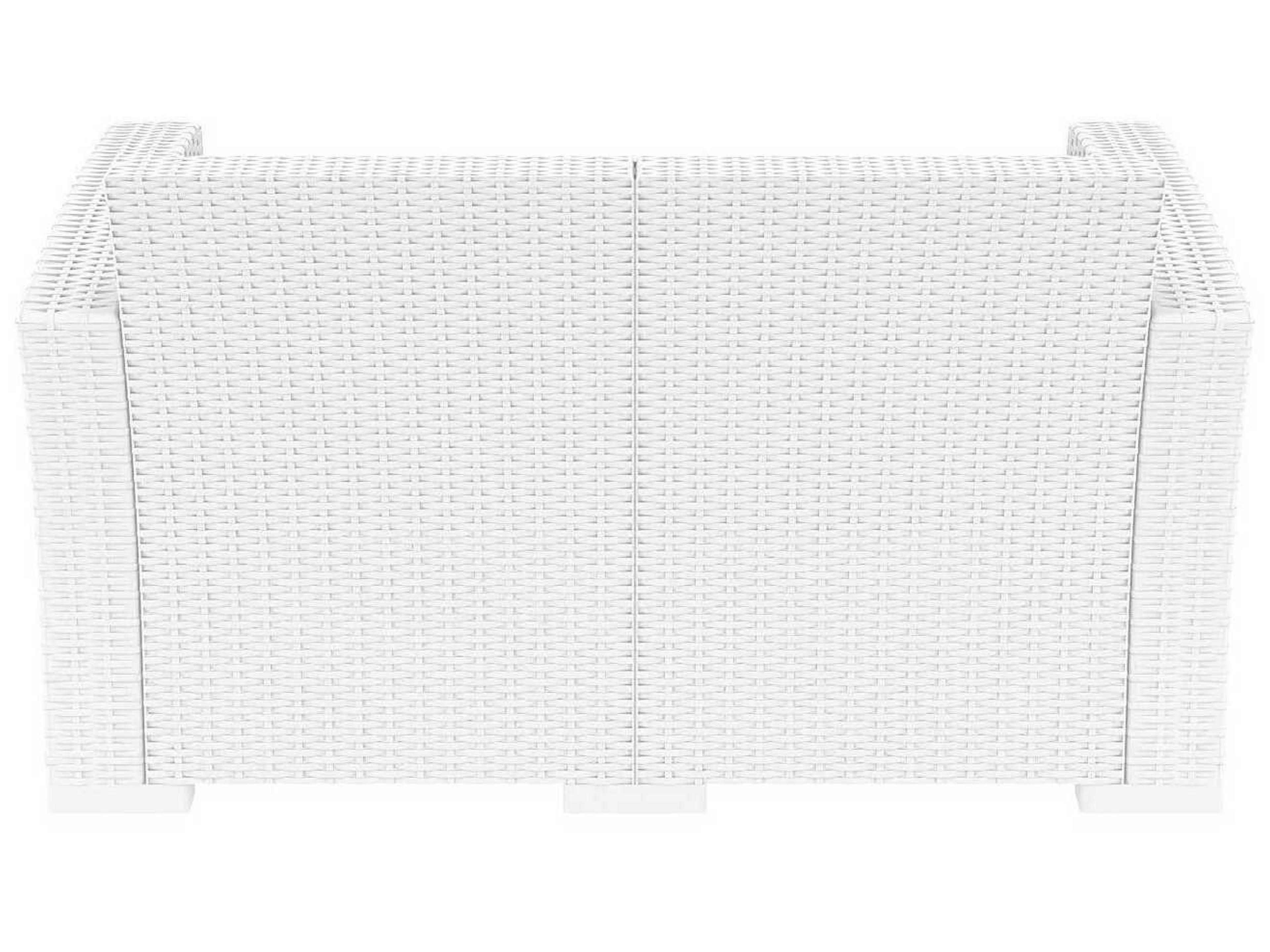 Compamia Monaco White Resin Cushion Loveseat