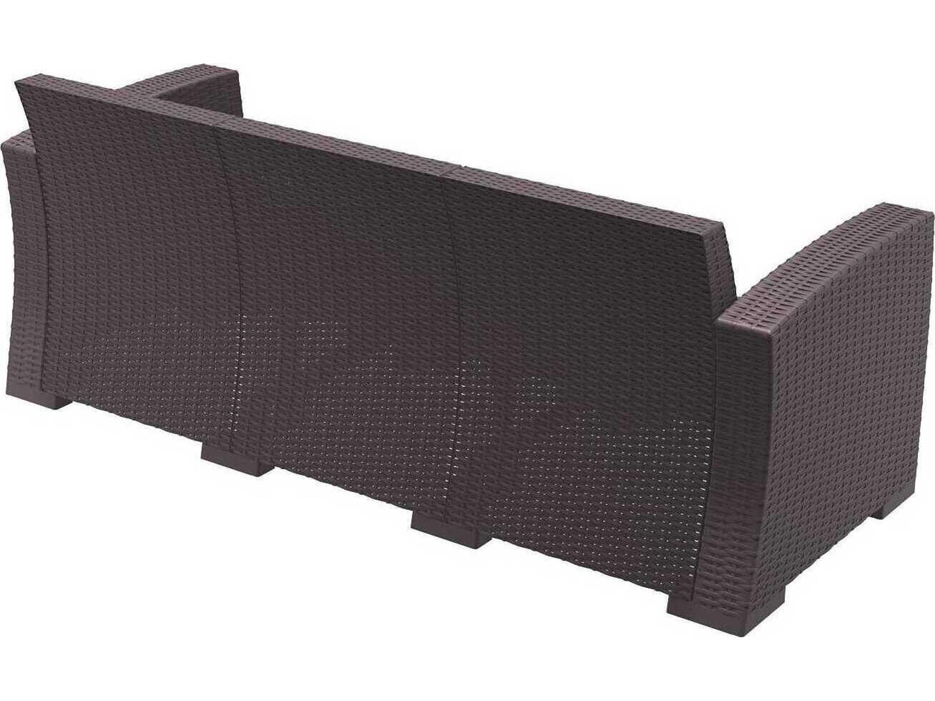 Compamia Monaco Brown Resin Cushion Sofa