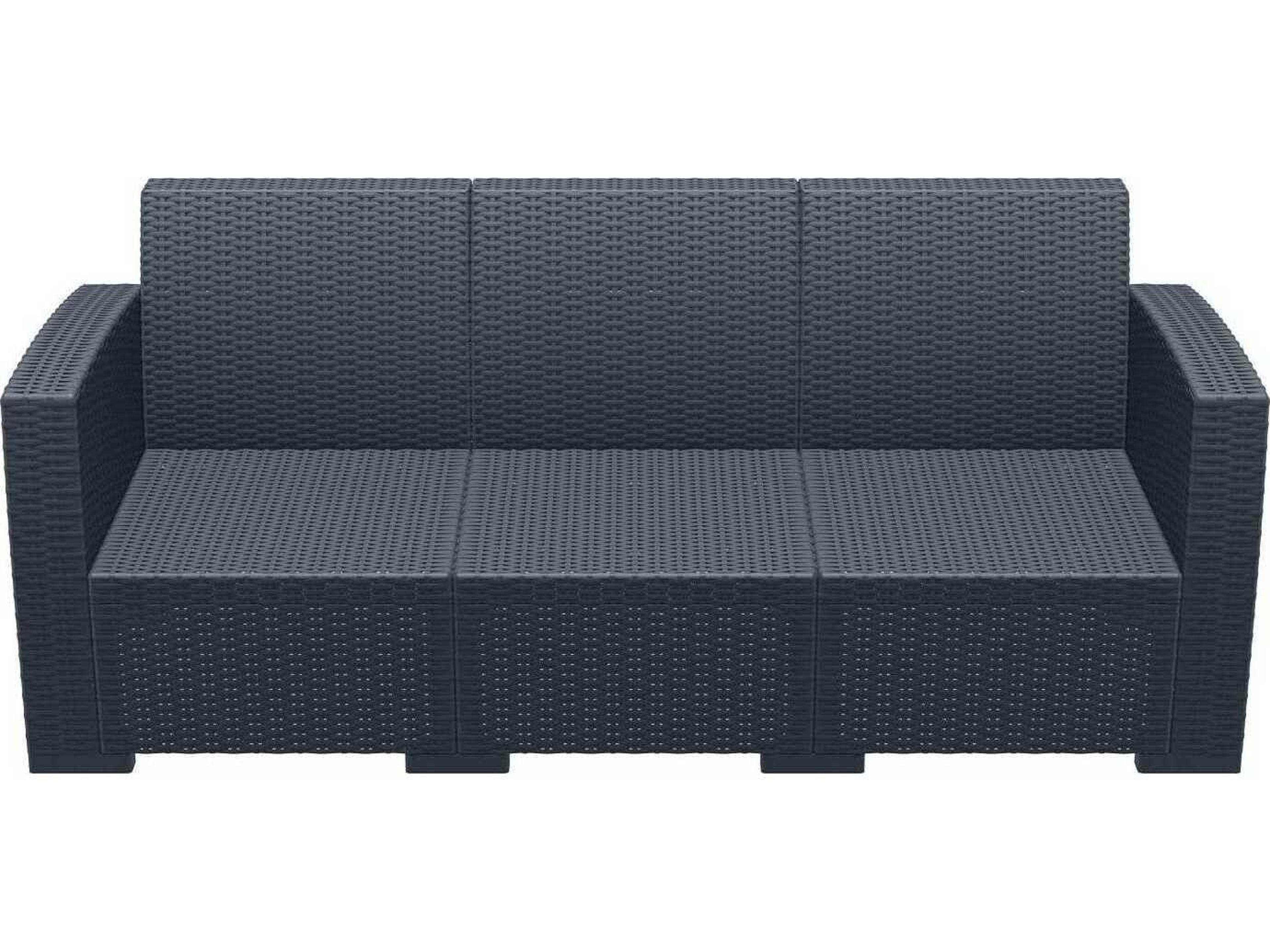 Compamia Monaco Dark Gray Resin Cushion Sofa