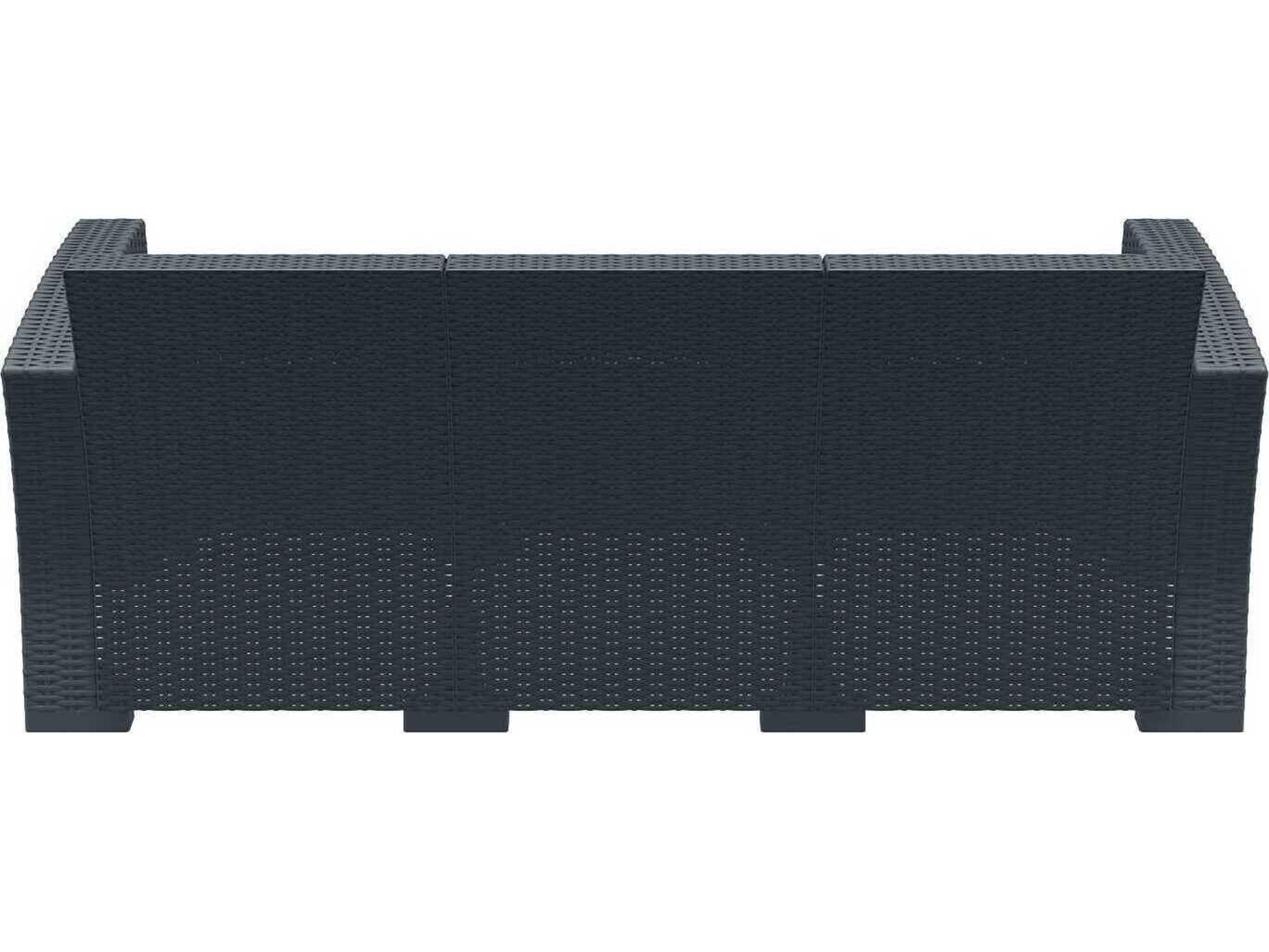 Compamia Monaco Dark Gray Resin Cushion Sofa