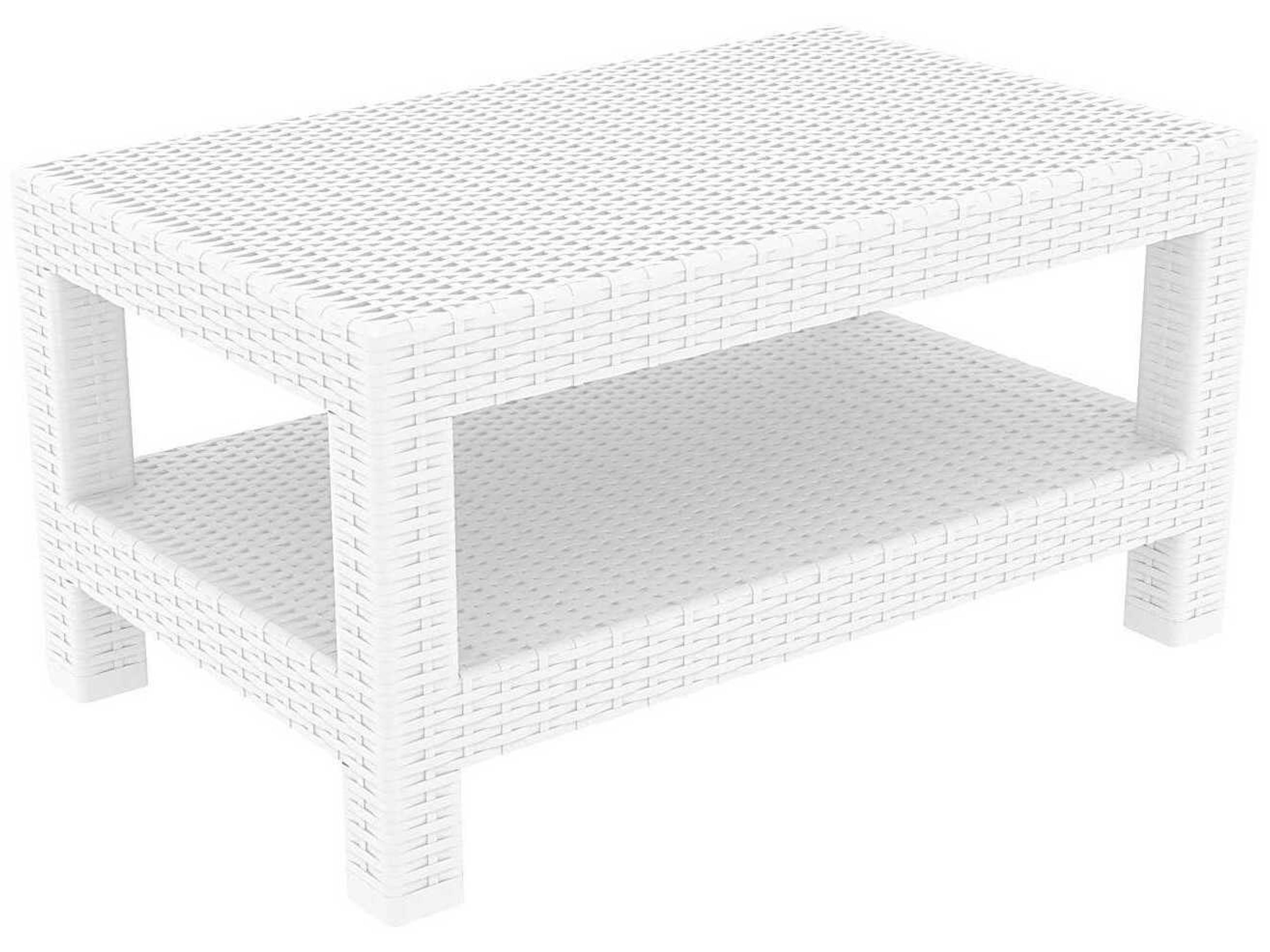 Compamia Monaco White Resin Cushion Lounge Set