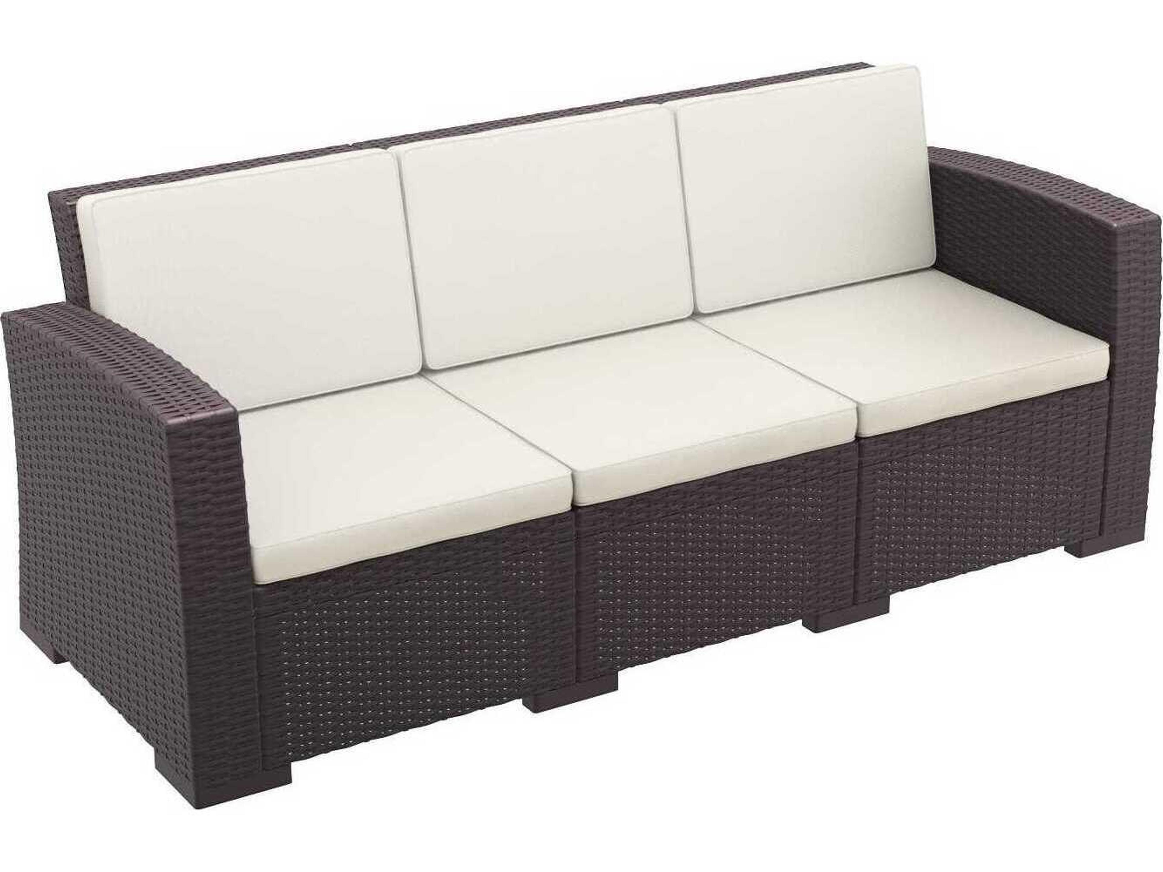 Compamia Monaco Brown Resin Cushion Lounge Set