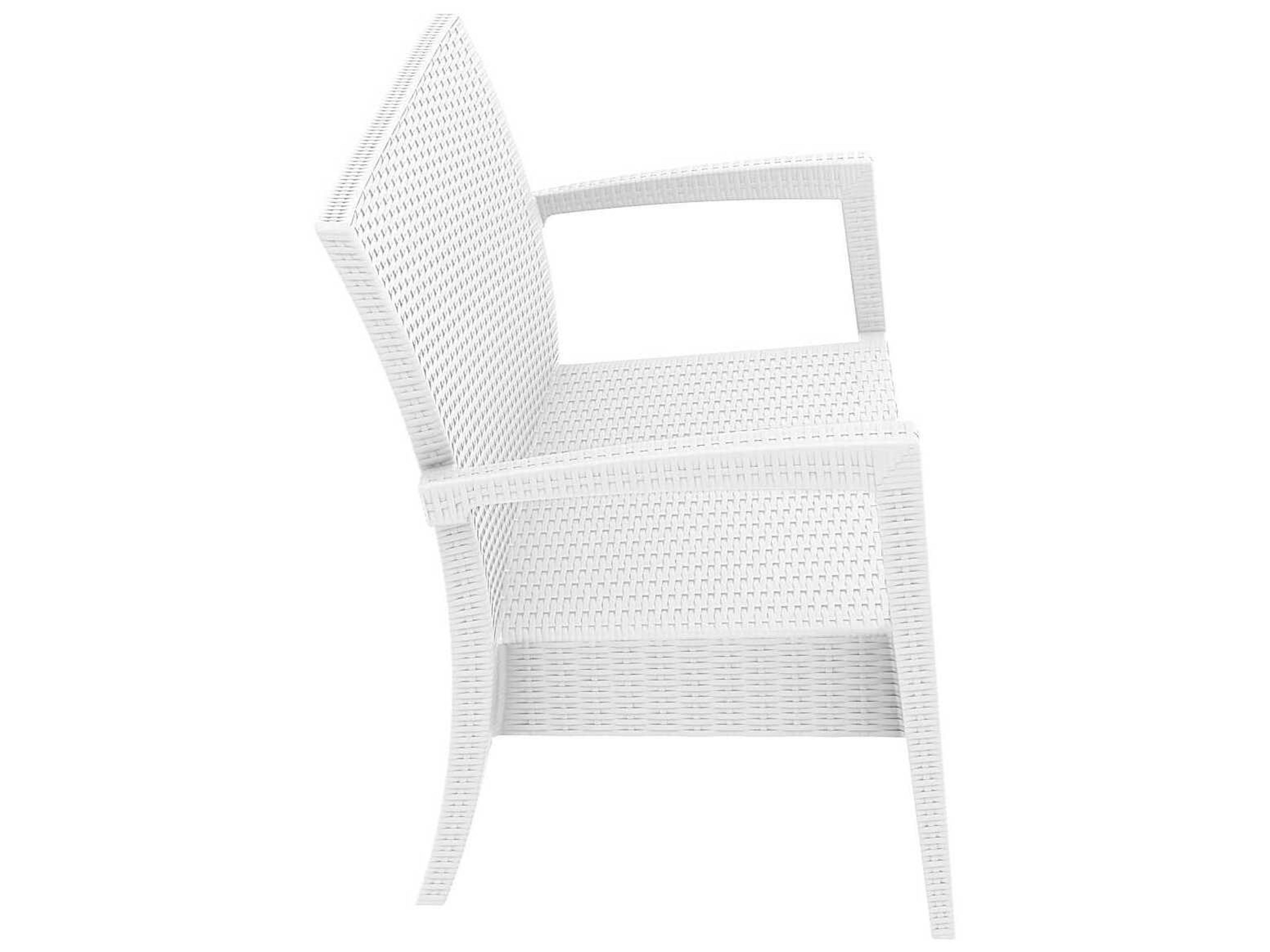 Compamia Miami White Resin Cushion Loveseat