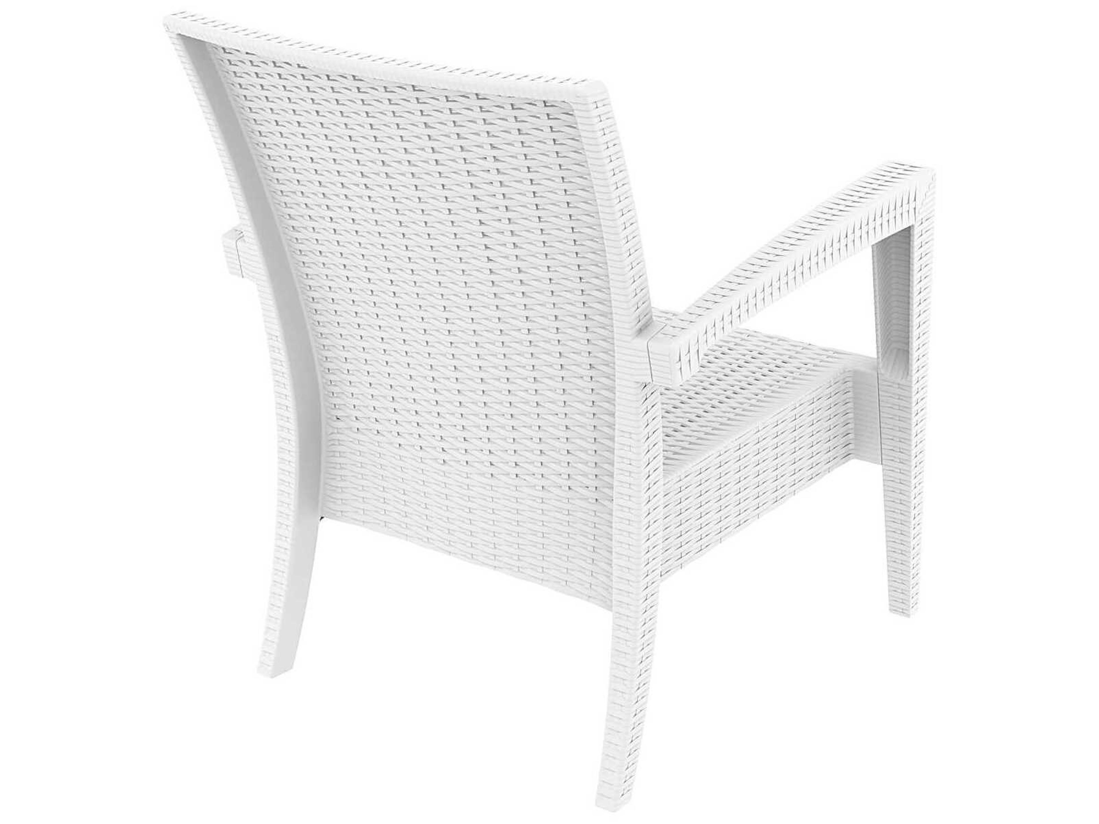 Compamia Miami White Resin Cushion Lounge Chair