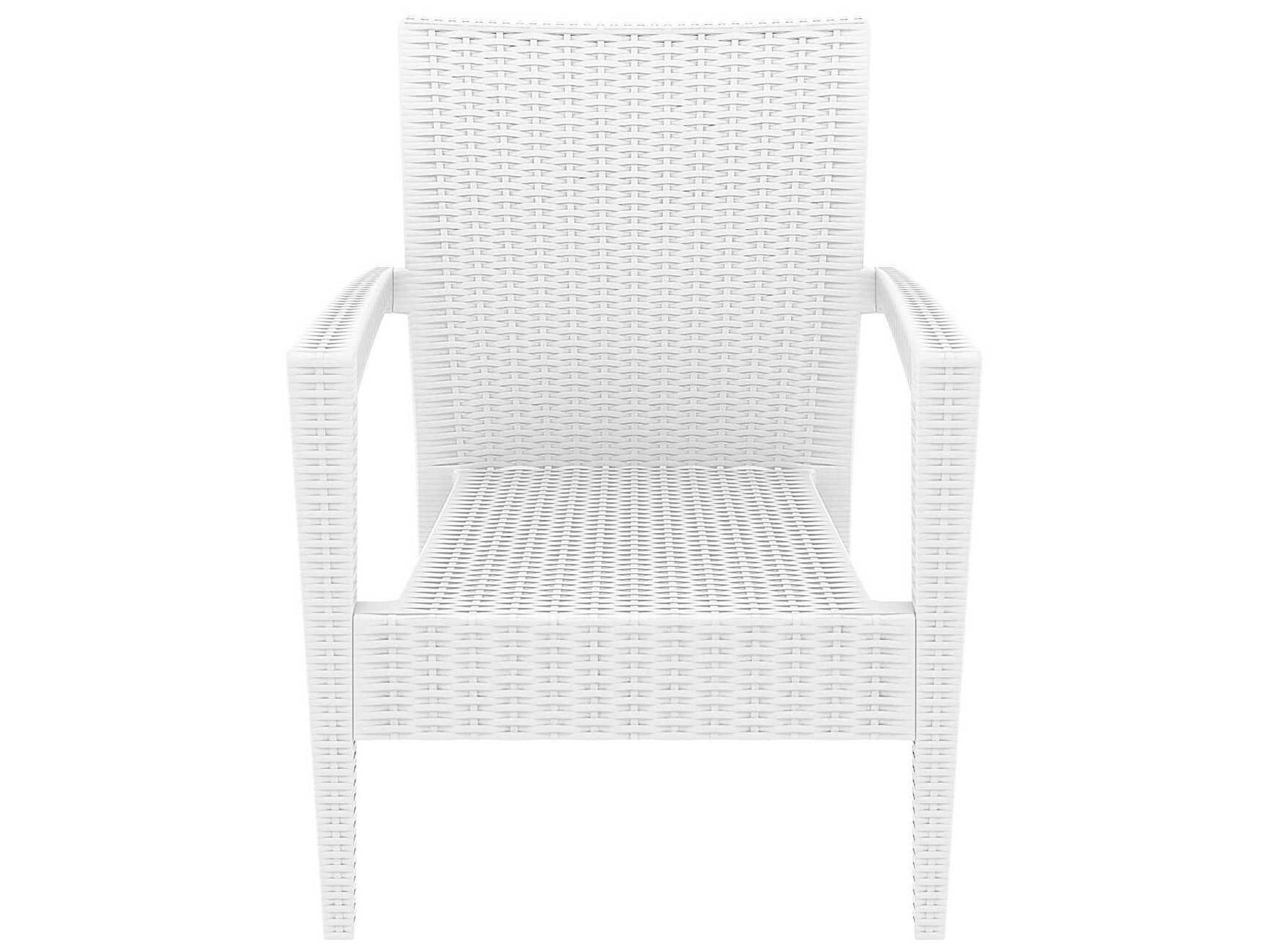 Compamia Miami White Resin Cushion Lounge Chair
