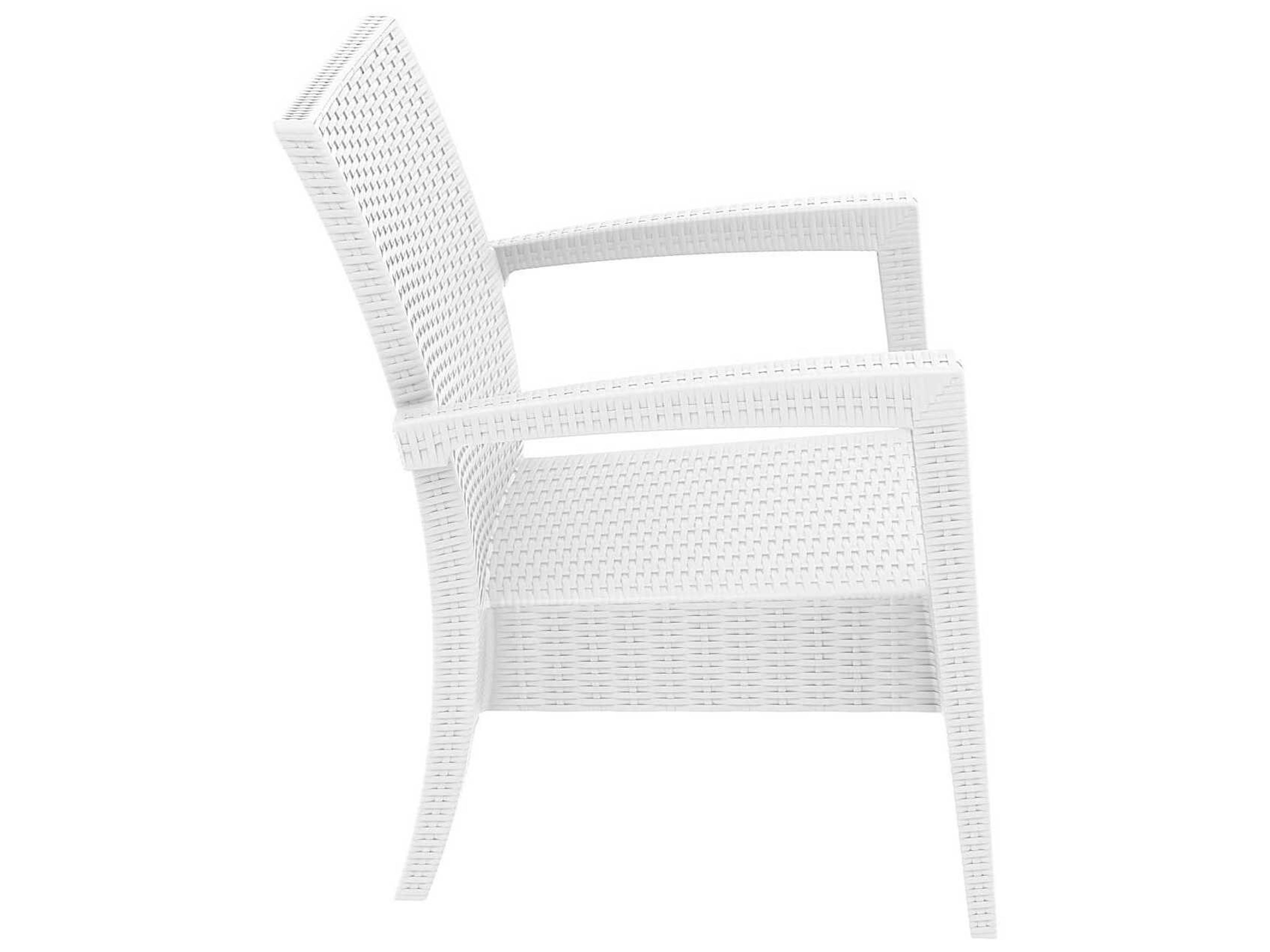 Compamia Miami White Resin Cushion Lounge Chair
