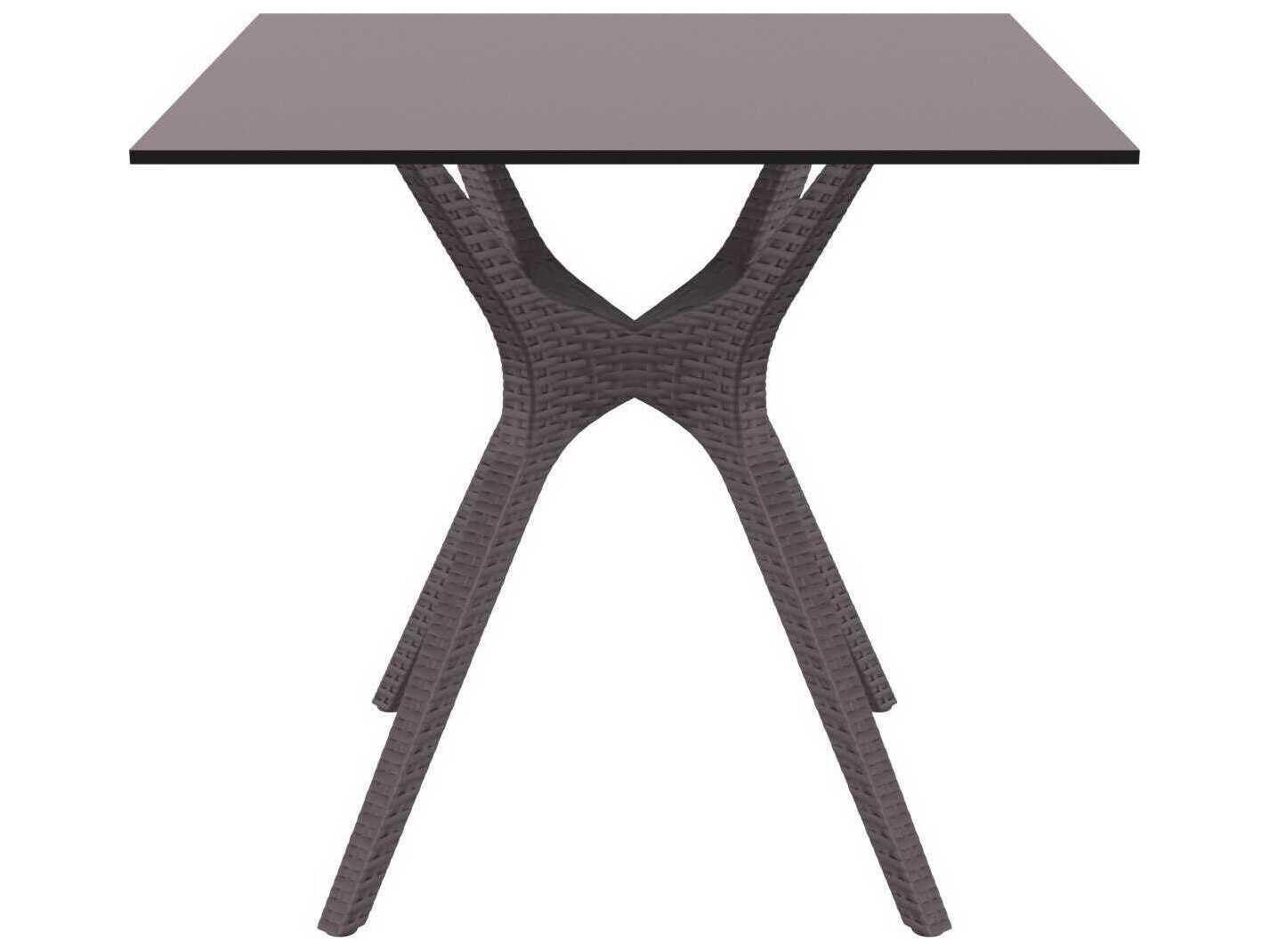 Compamia Ibiza Brown Resin Square Dining Table