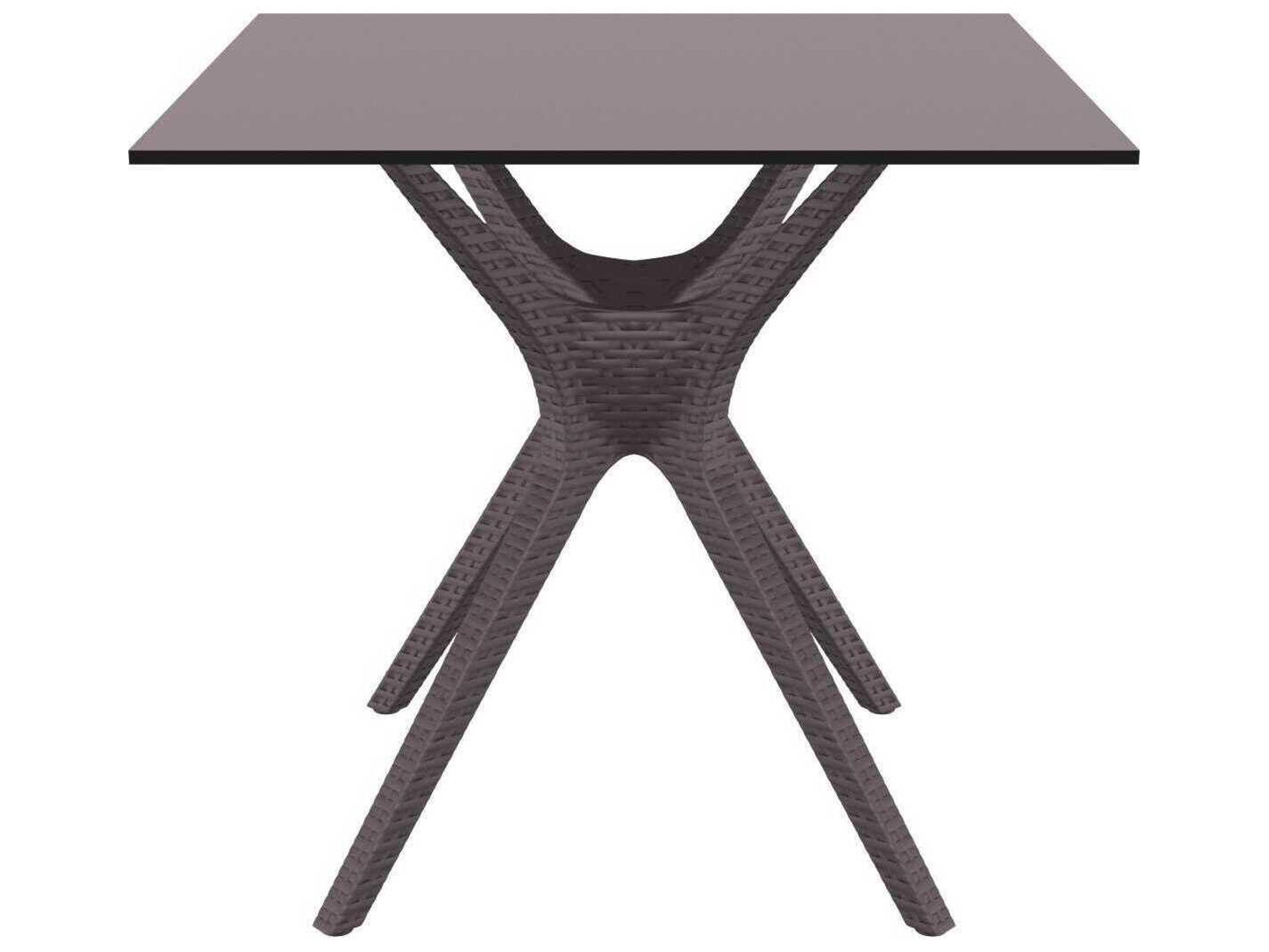 Compamia Ibiza Brown Resin Square Dining Table
