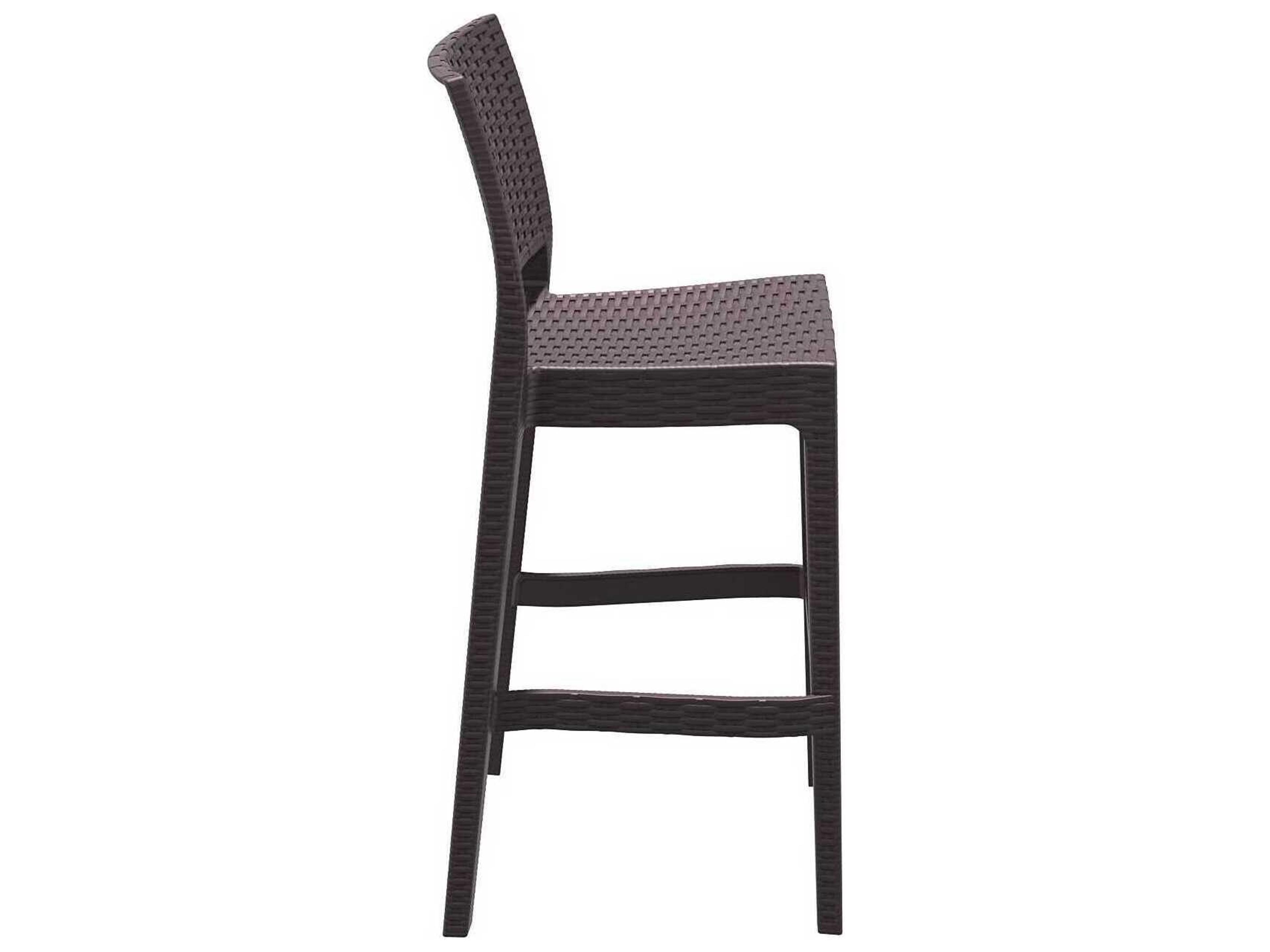 Compamia Jamaica Brown Resin Bar Stool