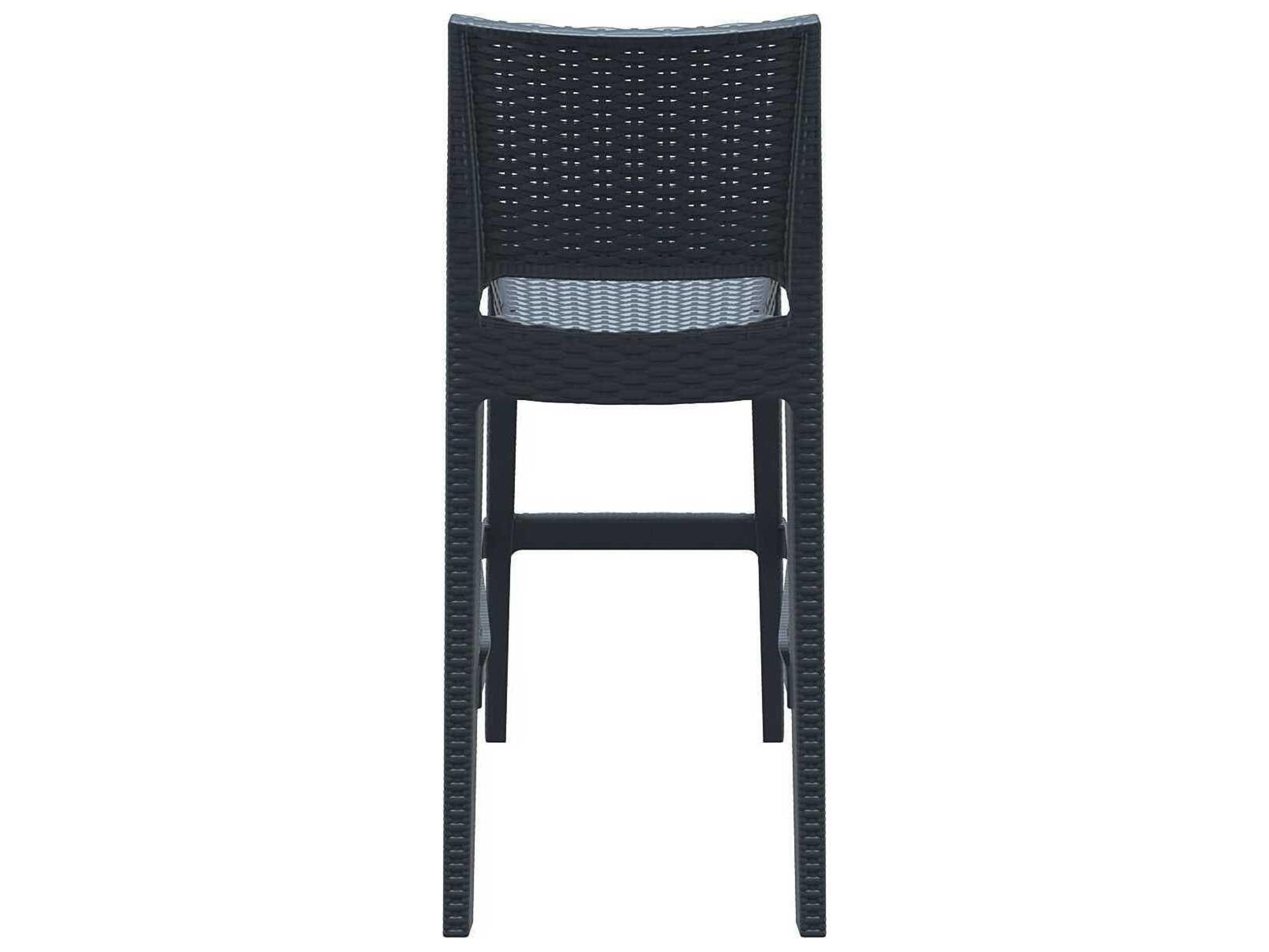 Compamia Jamaica Dark Gray Resin Bar Stool