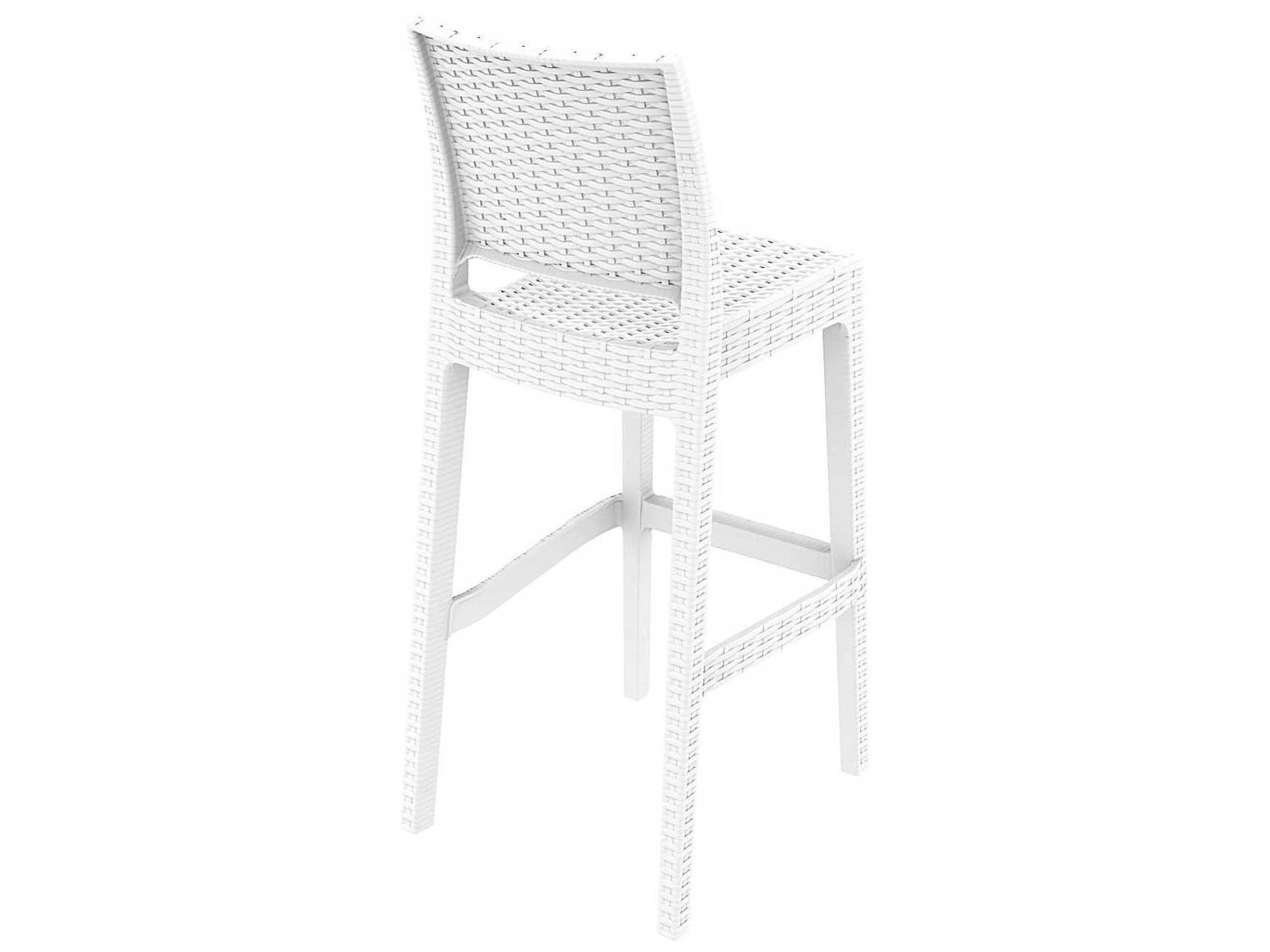 Compamia Jamaica White Resin Bar Stool