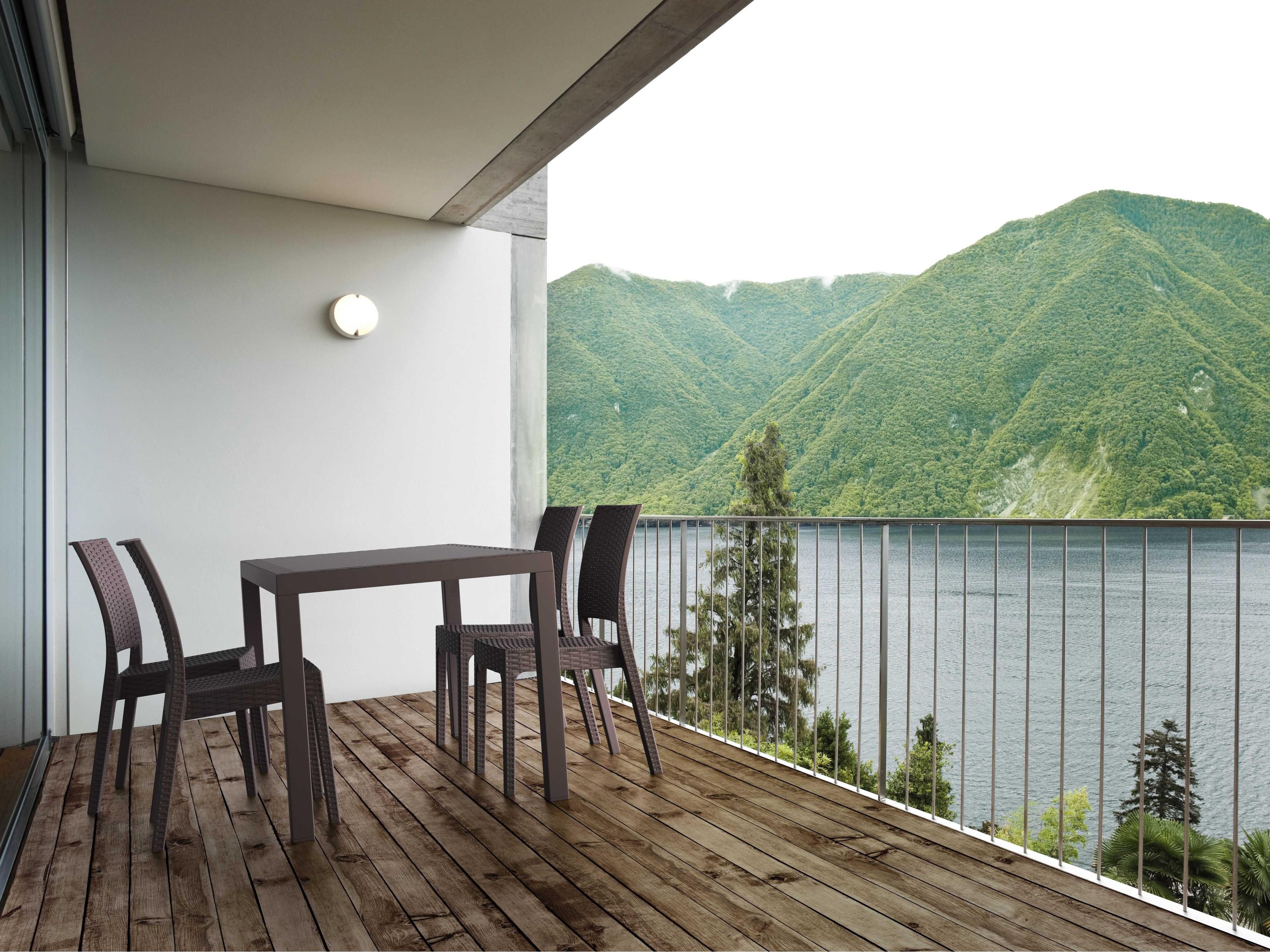 Compamia Orlando Brown Resin Dining Set