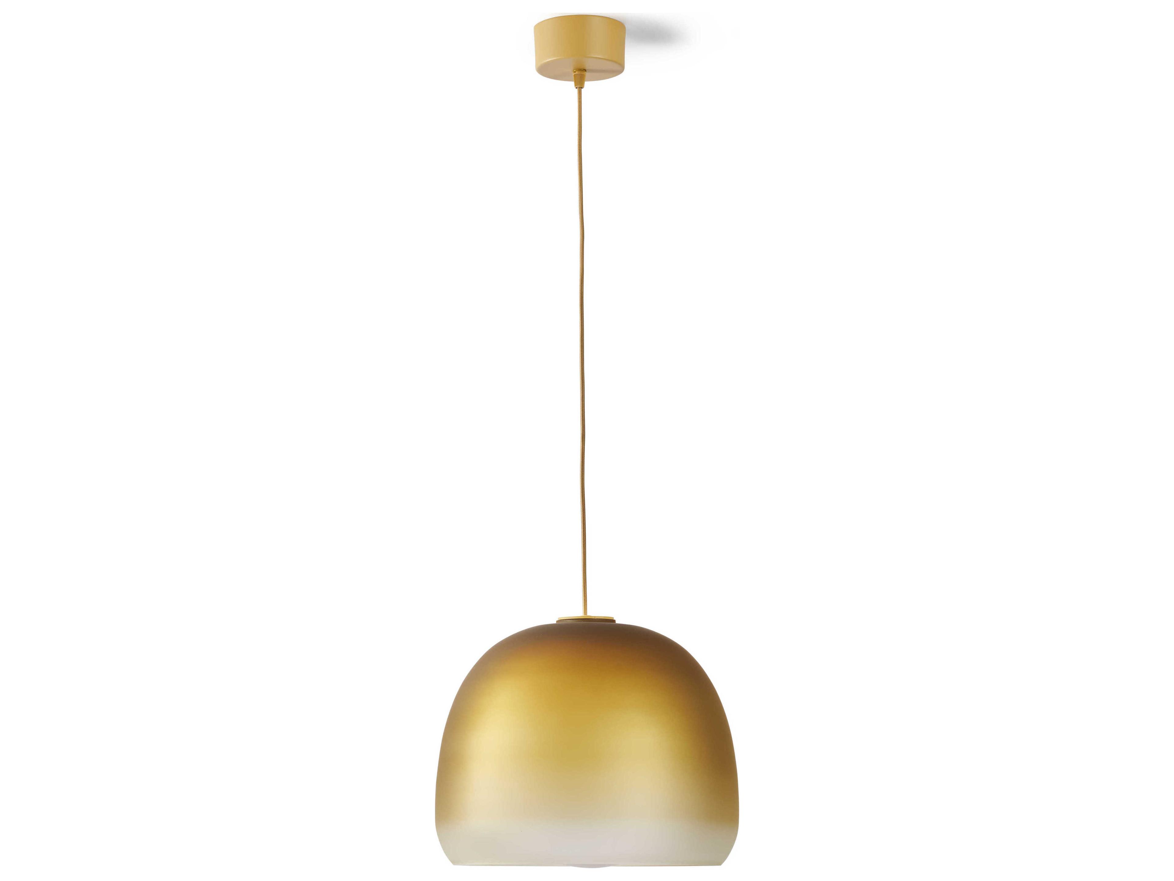 Carpyen Medusa 1-Light Mostaza Yellow Dome Mini Pendant