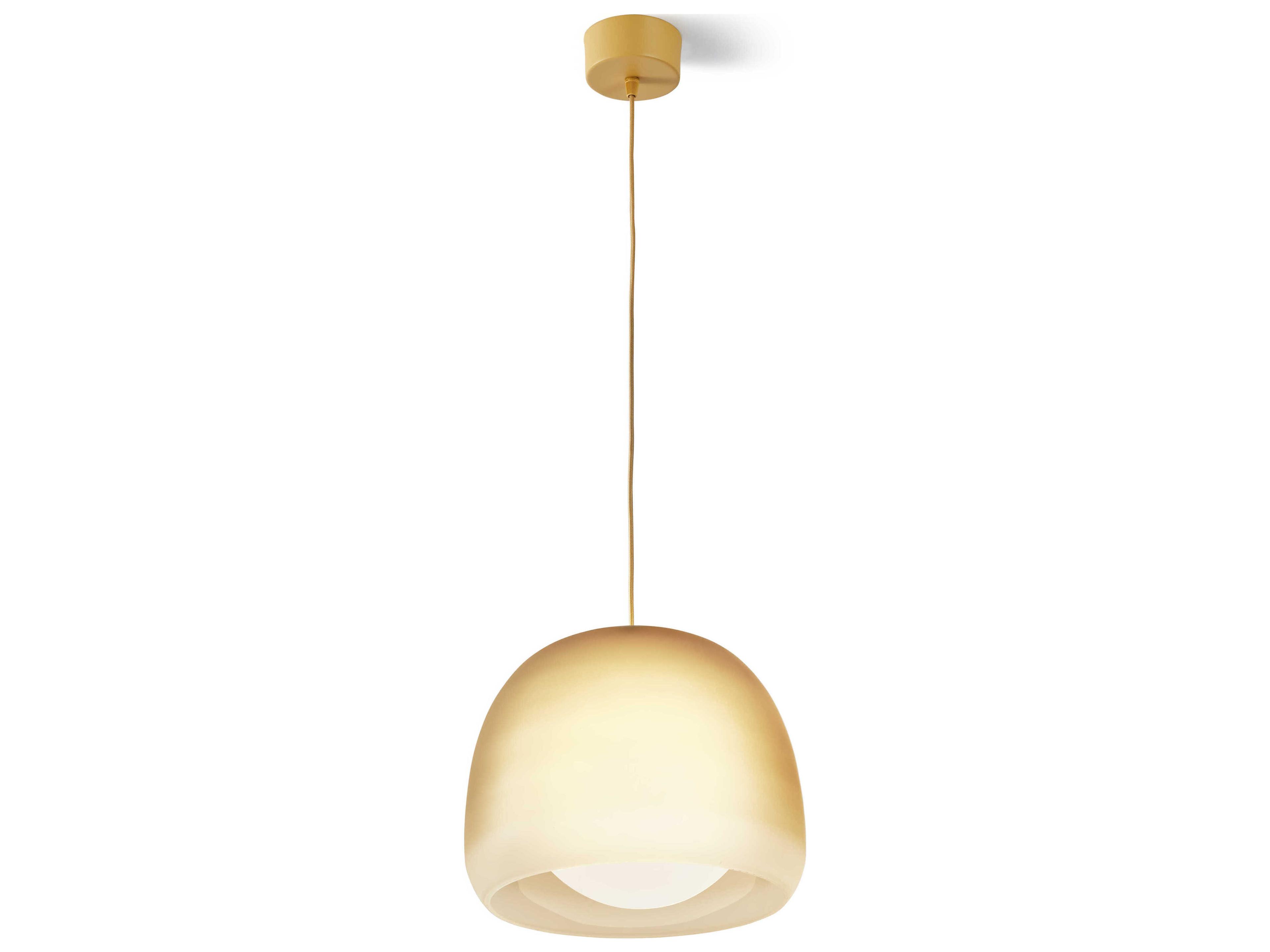 Carpyen Medusa 1-Light Mostaza Yellow Dome Mini Pendant