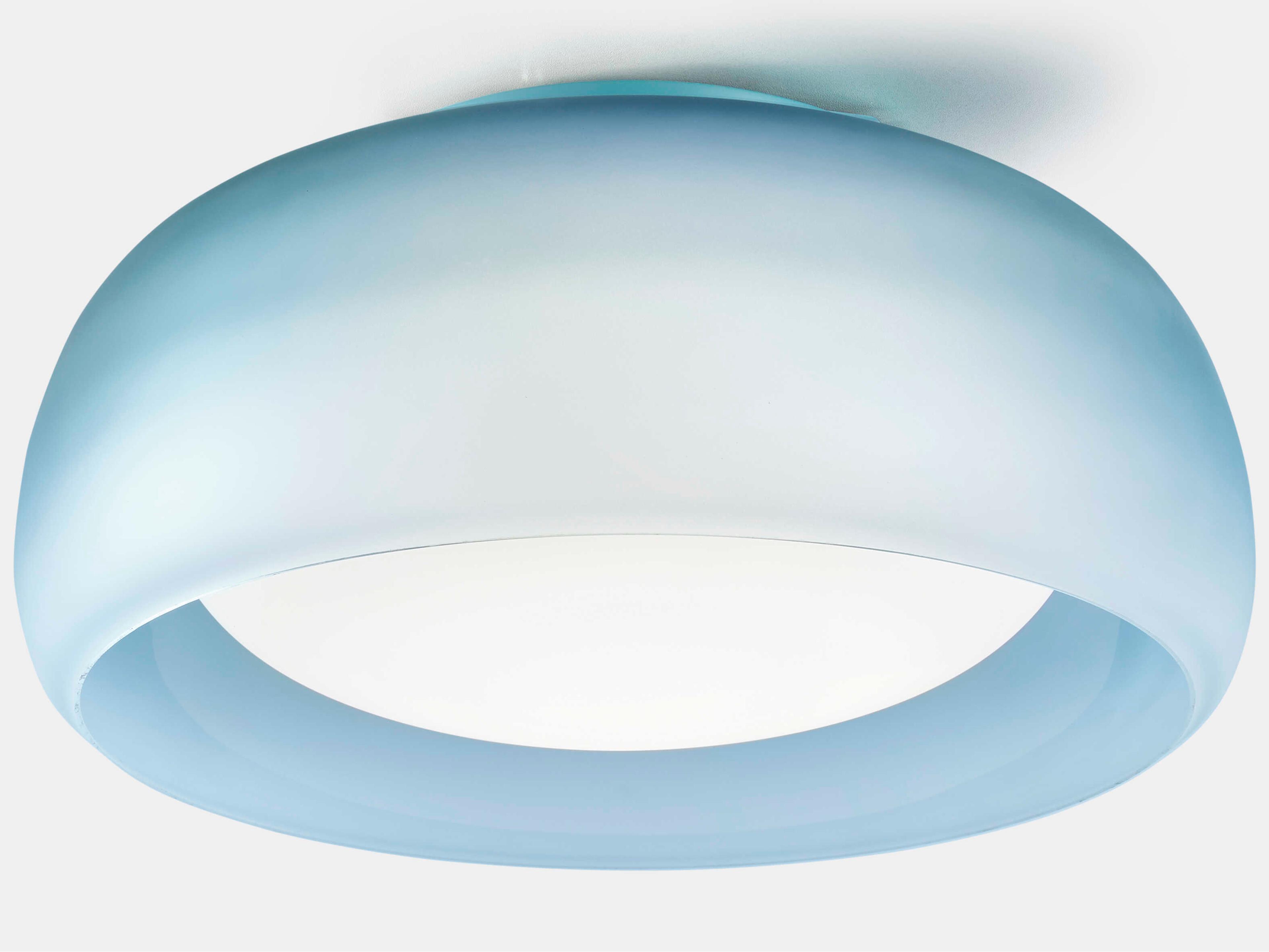 Carpyen Medusa 2-Light Azul Blue Dome Flush Mount