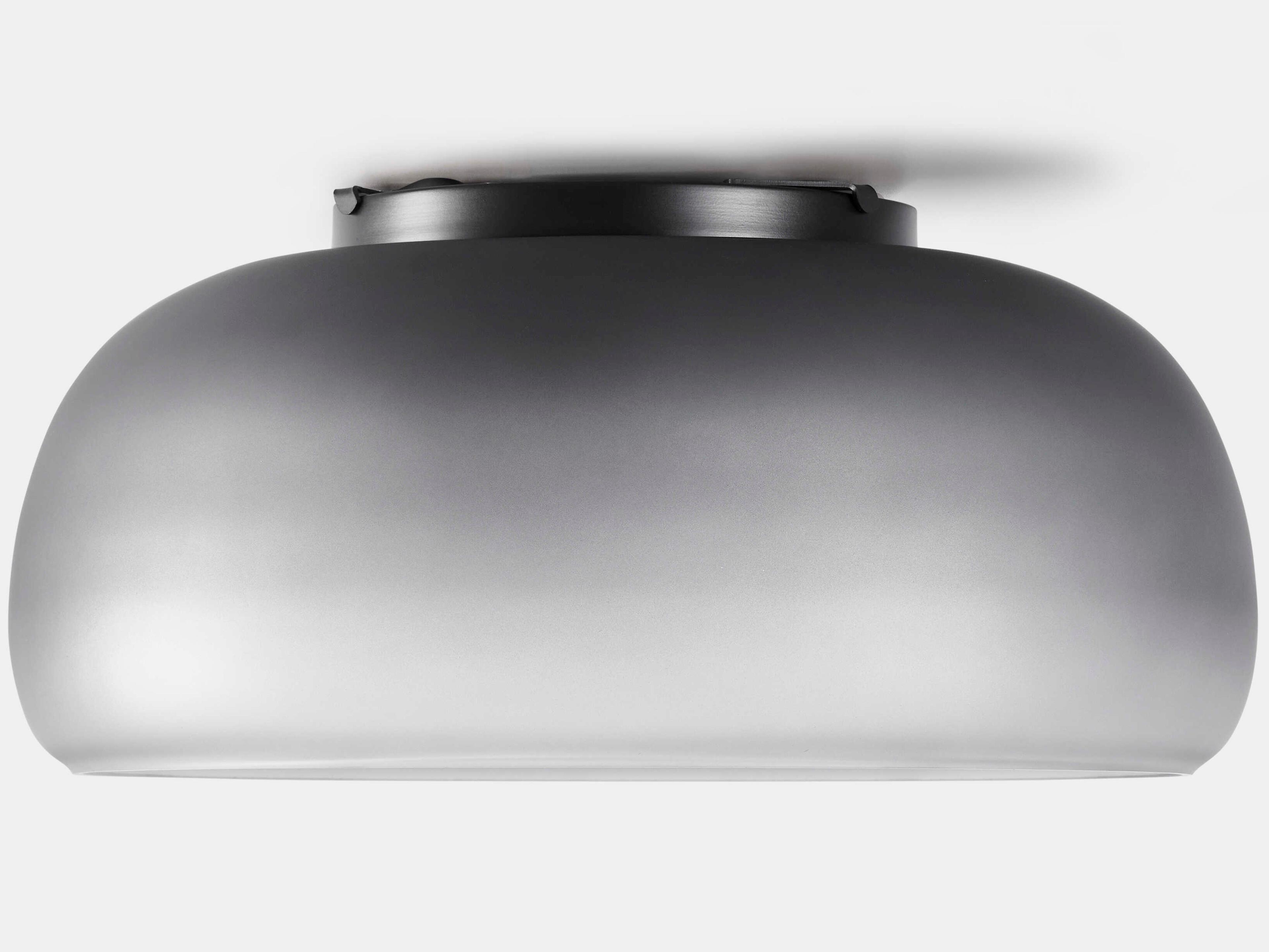 Carpyen Medusa 2-Light Black Dome Flush Mount