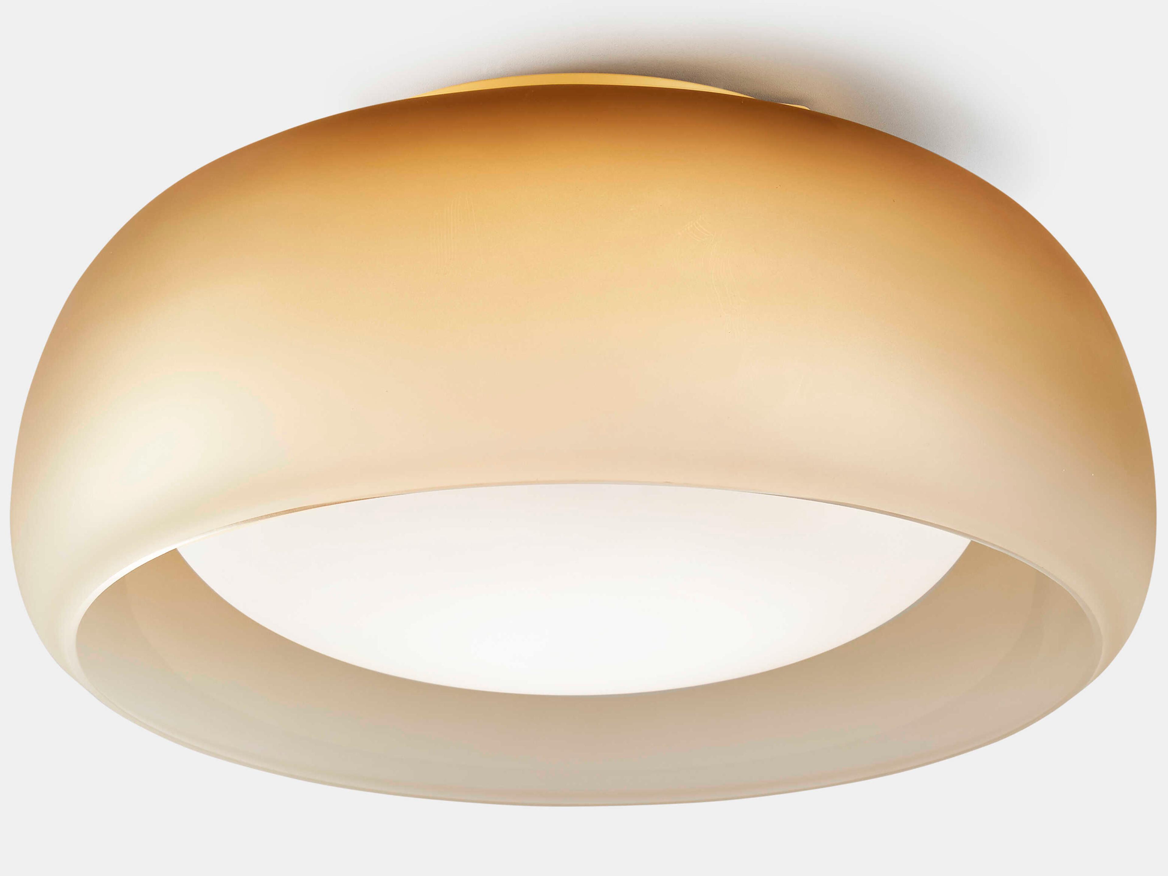 Carpyen Medusa 2-Light Mostaza Yellow Dome Flush Mount