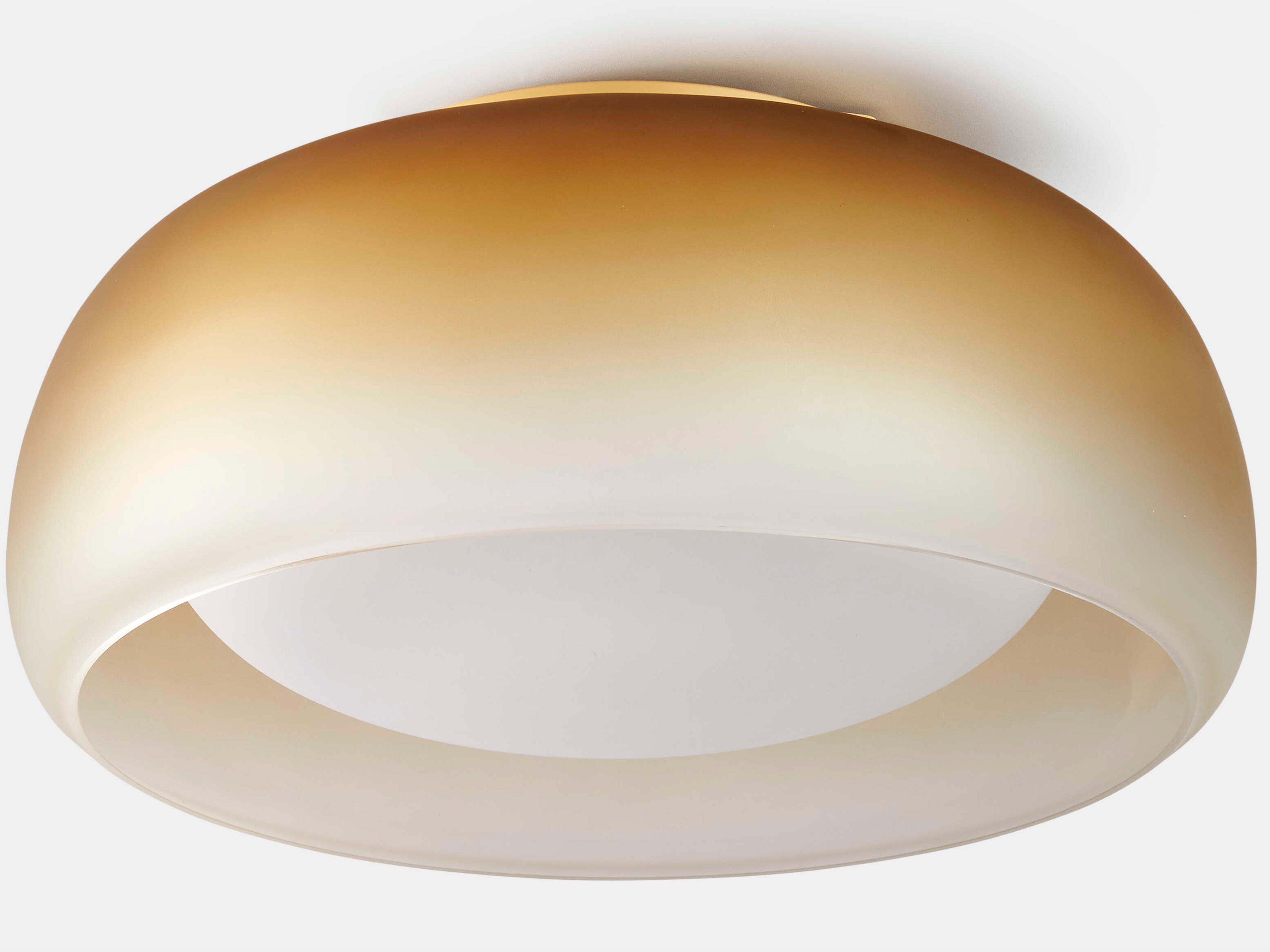 Carpyen Medusa 2-Light Mostaza Yellow Dome Flush Mount